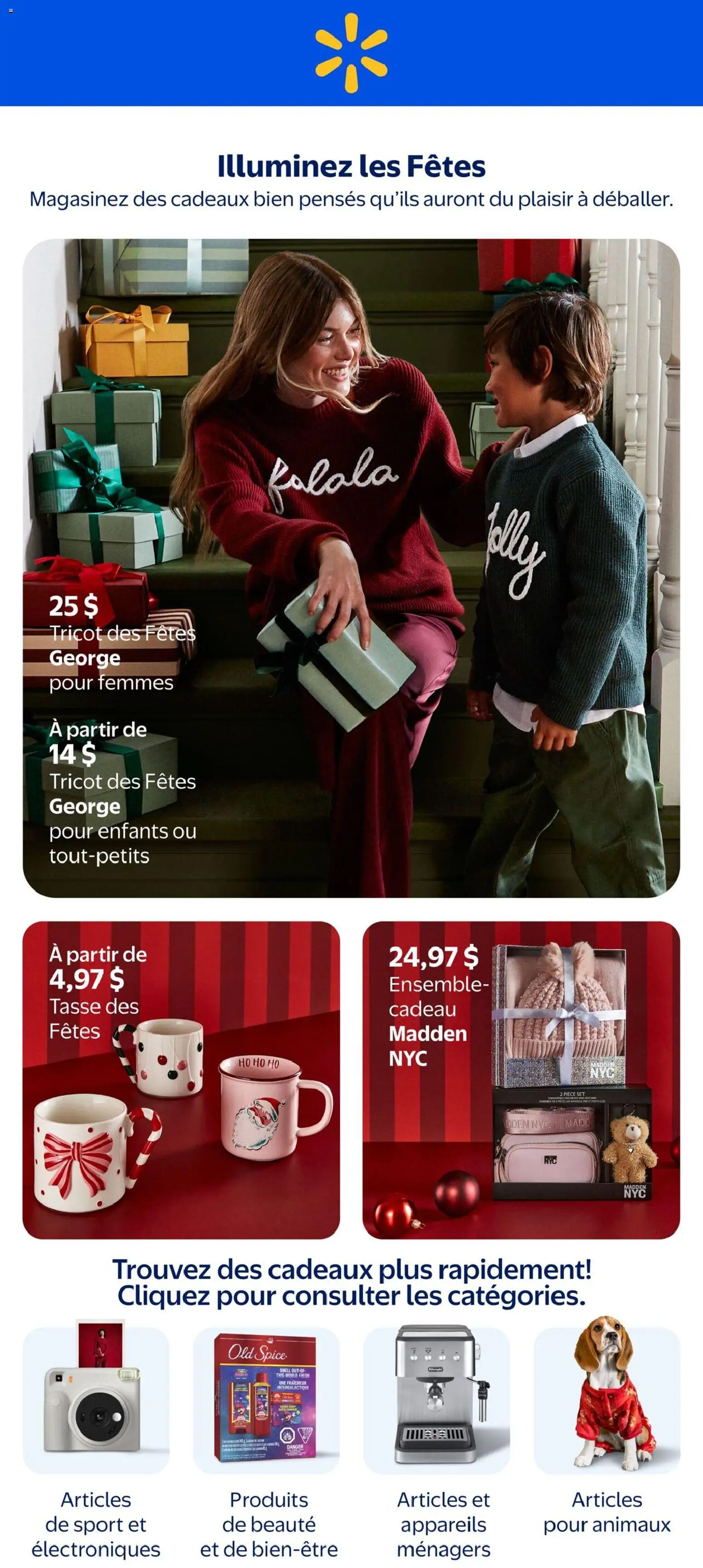 Preview of leaflet Walmart circulaire - Illuminez les Fêtes from shop Walmart is valid from Oct 29, 2026