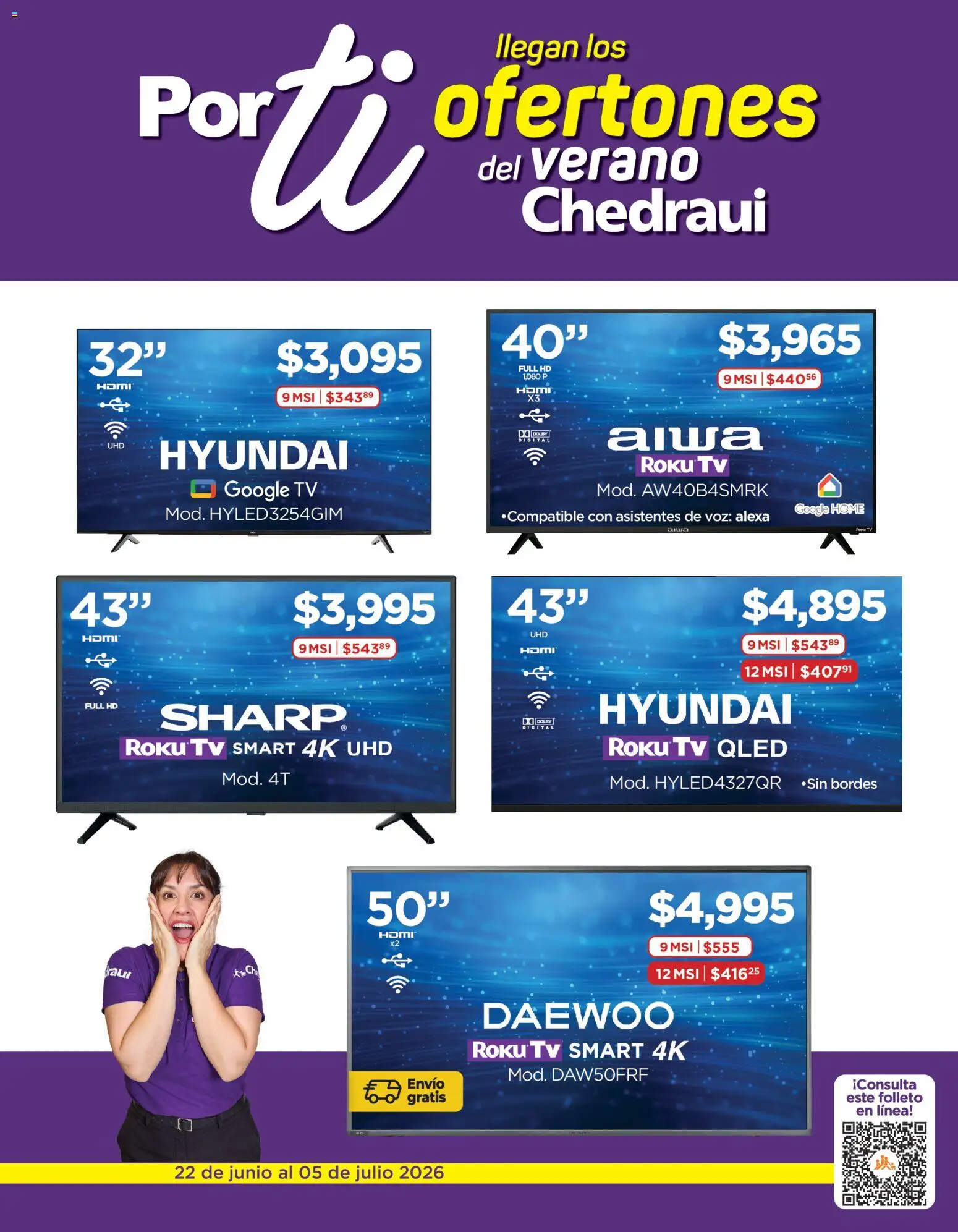 Vista previa las ofertas de la tienda Chedraui - Chedraui folleto Llegan los porti ofertones desde el 22/06/2026 