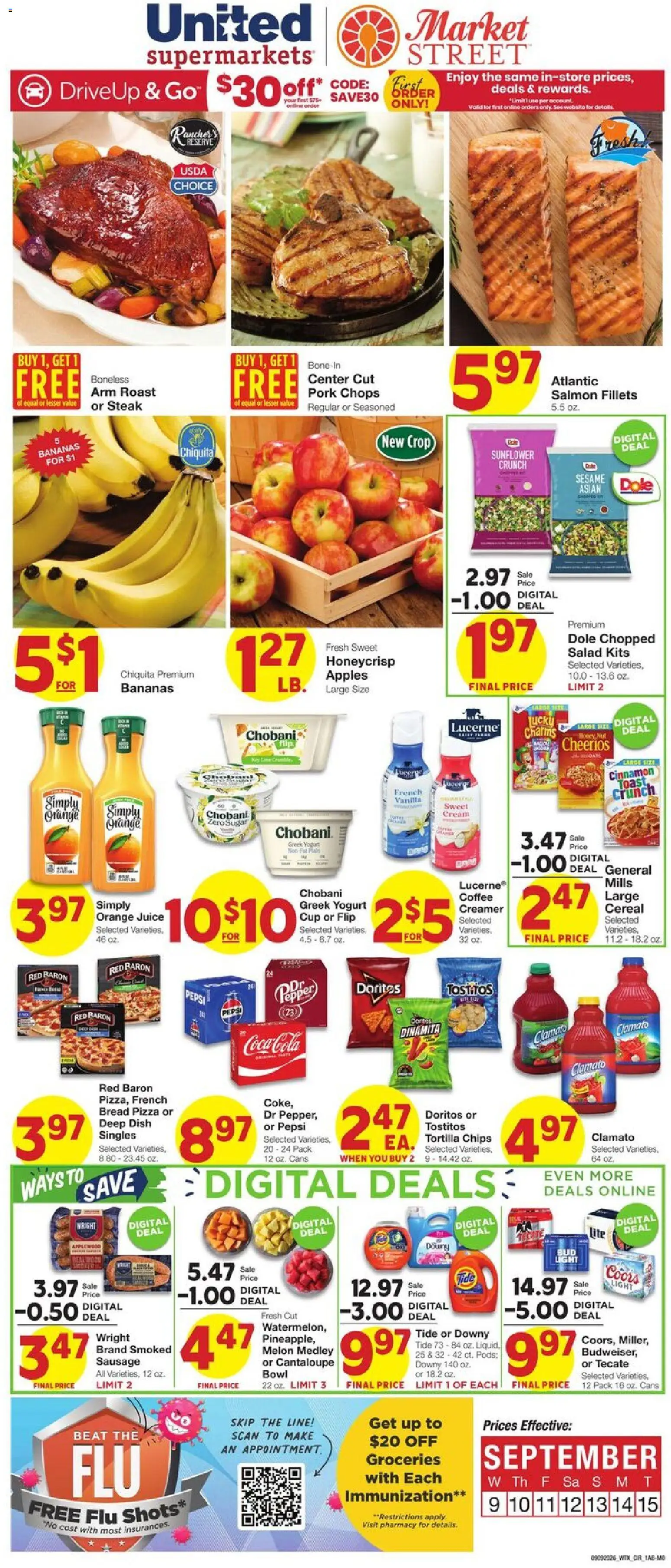 Ad Preview of United Supermarkets United Supermarkets Weekly Ad from 09/09/2026