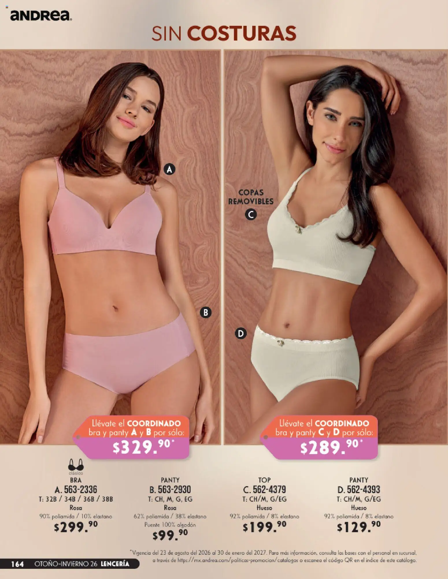 Vista previa las ofertas de la tienda Andrea - Andrea catálogo Lencería & vestir interior desde el 23/08/2026 