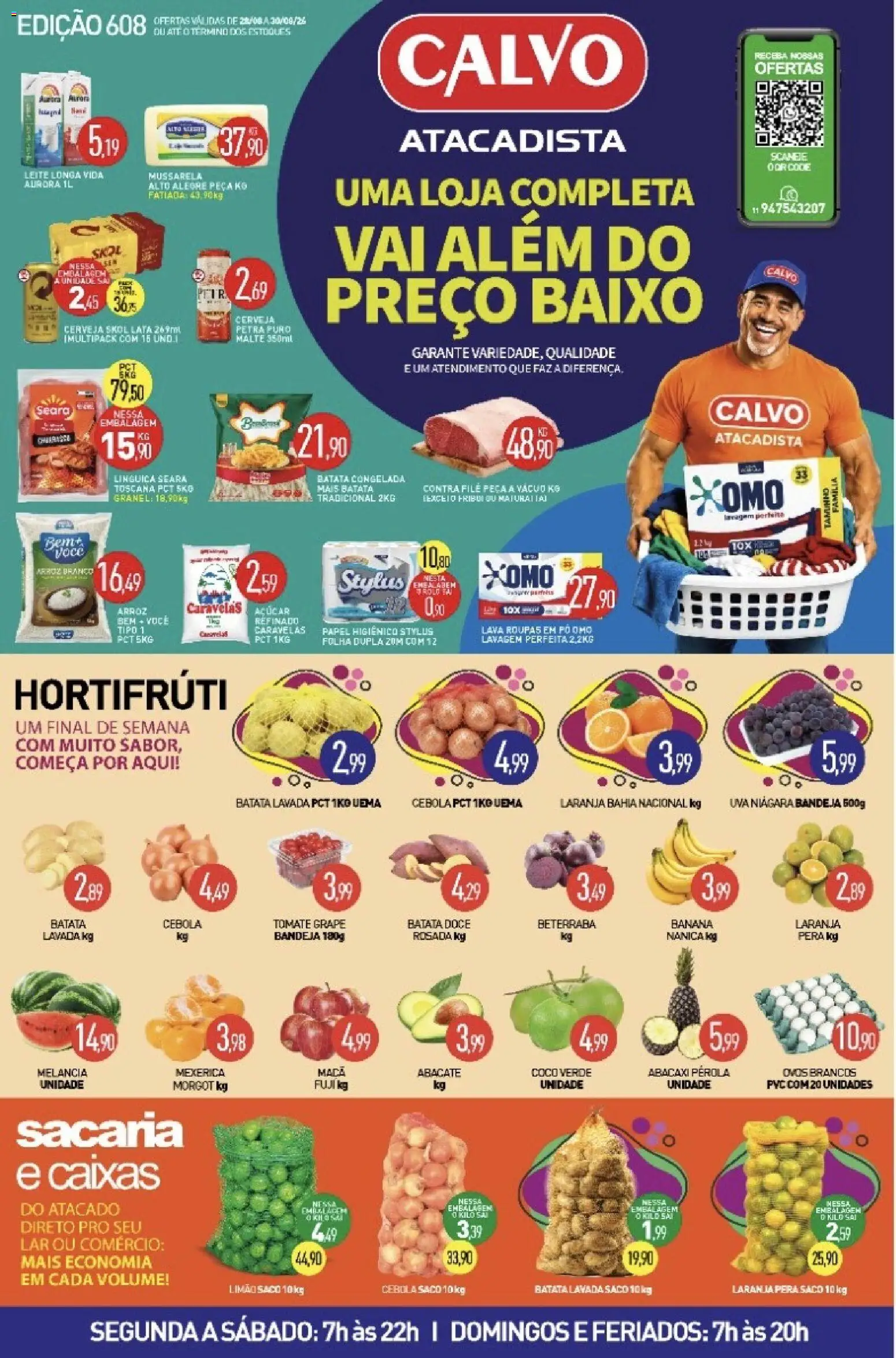 Pré-Visualização do folheto "Calvo Atacadista - Ofertas da semana" da loja Calvo Atacadista válido a partir de 28/08/2026