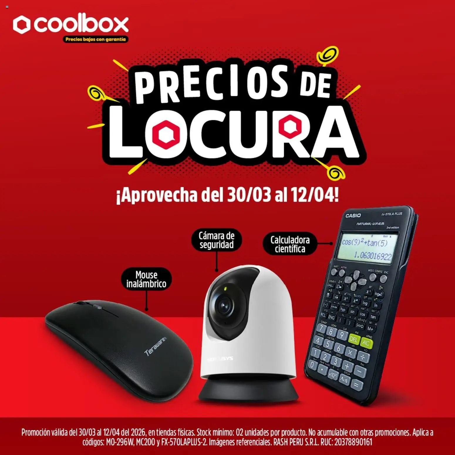 Vista previa de Coolbox catálogo de la tienda Coolbox válido desde 30/03/2026 - Calculadora, Cámara, Mouse