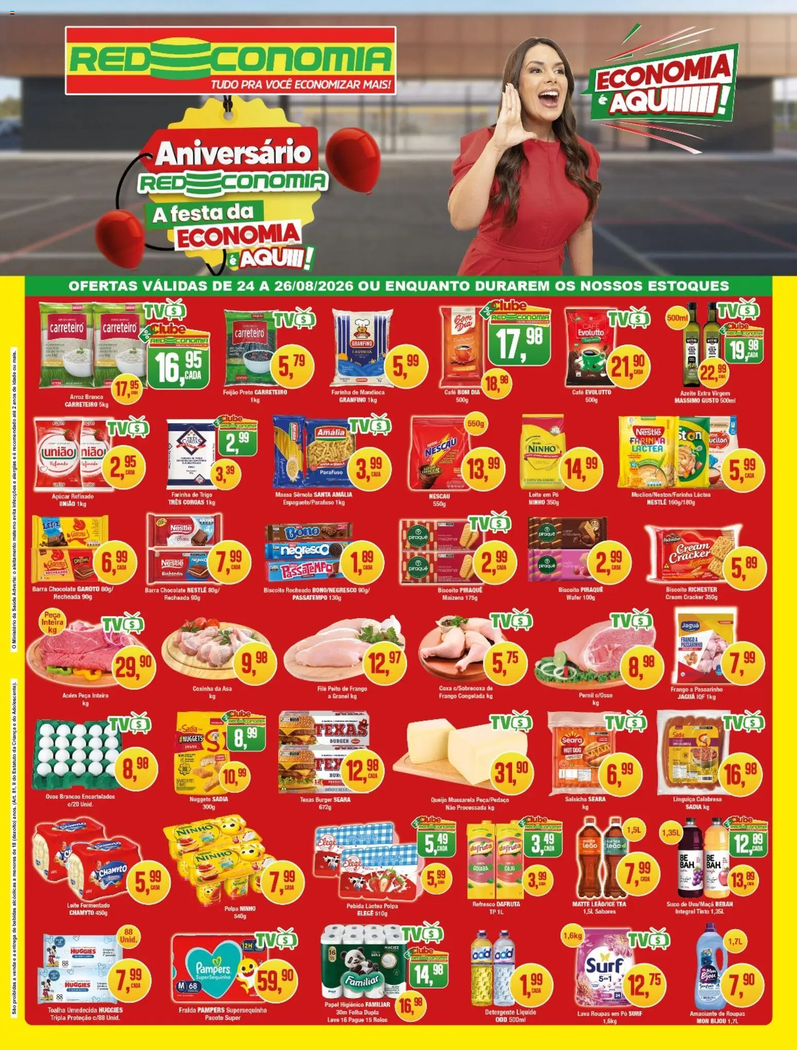 Pré-Visualização do folheto "RedEconomia ofertas" da loja RedEconomia válido a partir de 24/08/2026