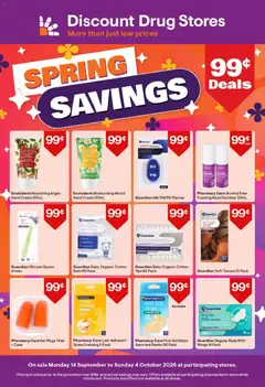 Preview of catalogue Discount Drug Stores catalogue from shop Discount Drug Stores valid 14/09/2026