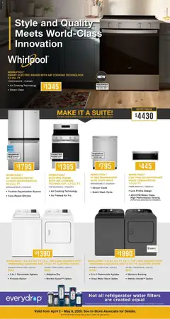 Preview of leaflet Leon's flyer - Appliances from shop Leon's is valid from Apr 01, 2026