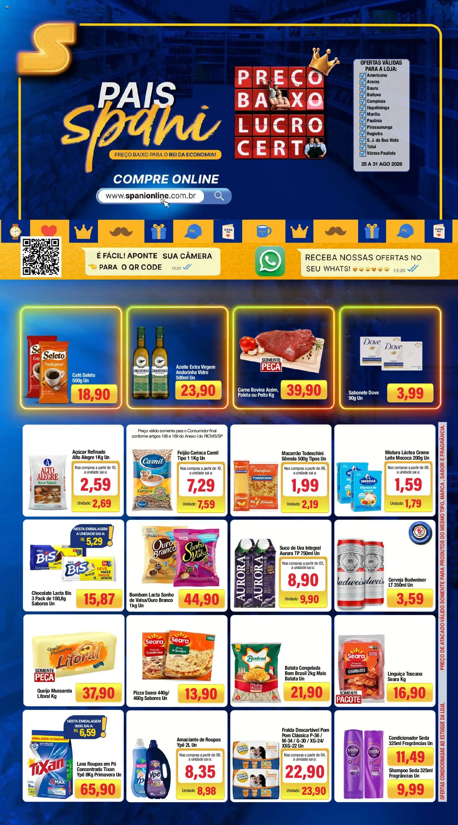 Pré-Visualização do folheto "Spani Atacadista - Ofertas da semana" da loja Spani Atacadista válido a partir de 25/08/2026