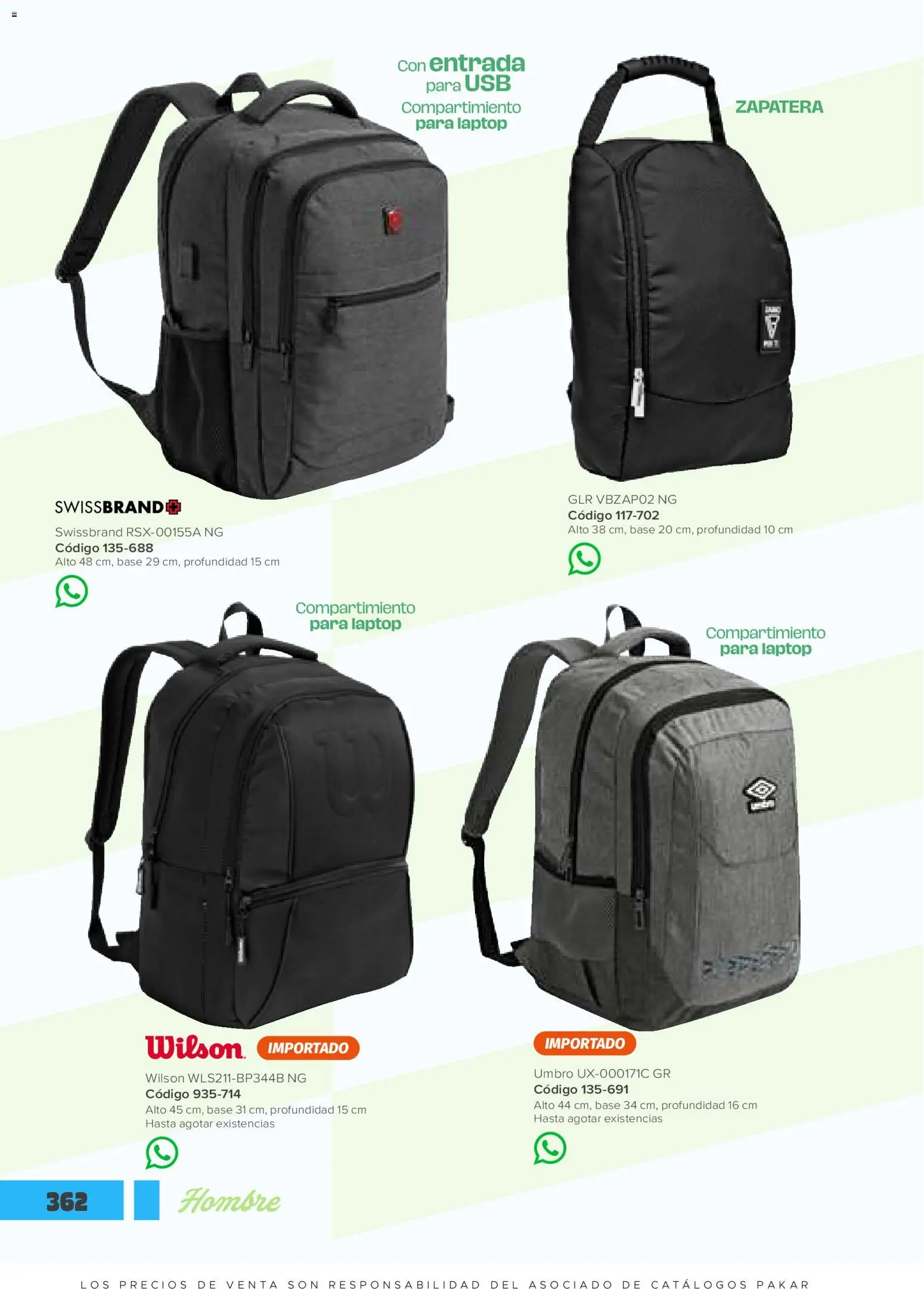 Vista previa las ofertas de la tienda SC Pakar - Catálogo Hombre desde el 30/01/2026 