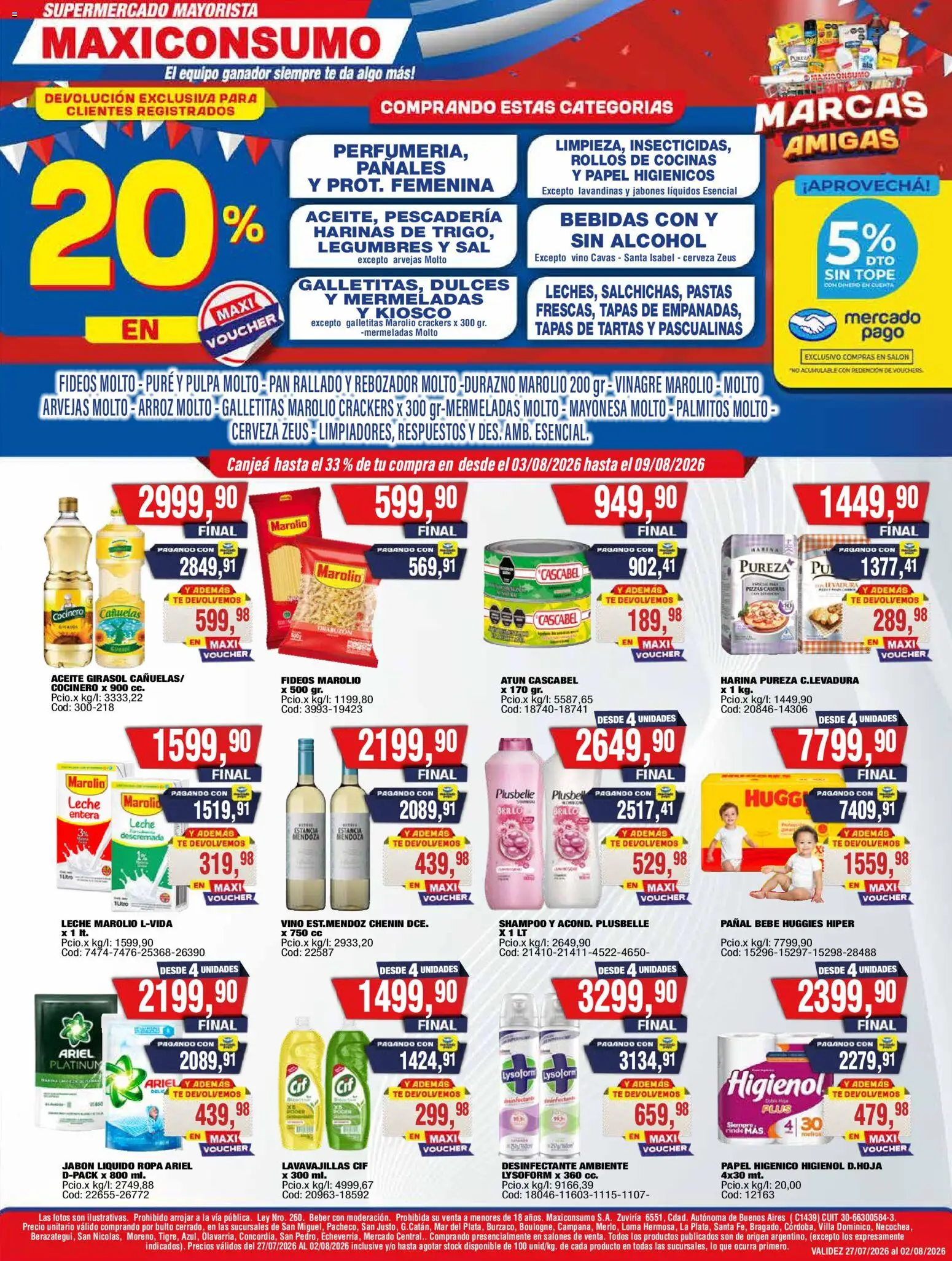 Vista previa del folleto de la tienda Maxiconsumo válido desde el 03/08/2026 