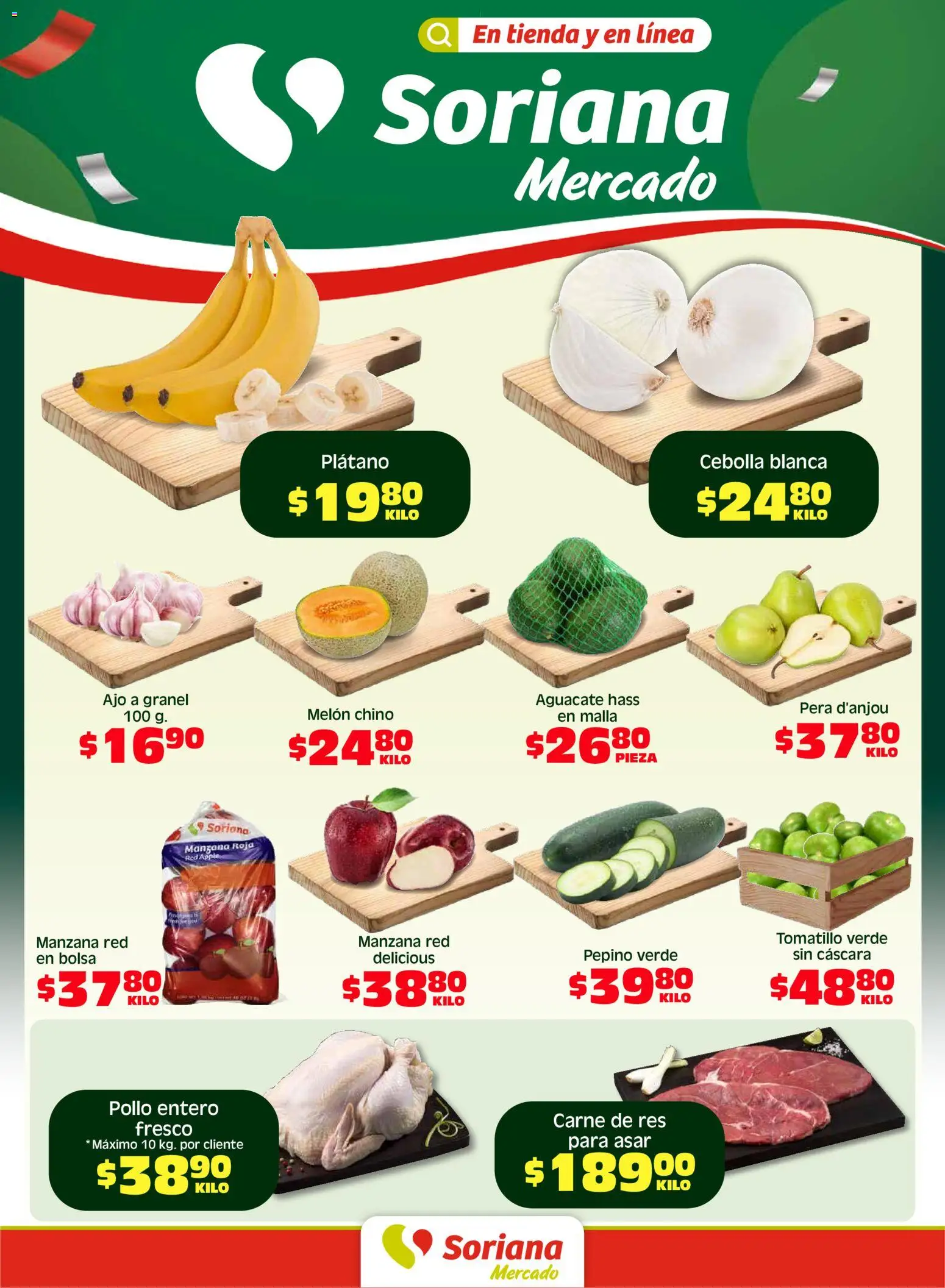 Vista previa las ofertas de la tienda Soriana - Soriana Fin de Semana Mercado: Tamaulipas desde el 01/05/2026 