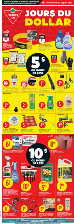 Preview of leaflet Canadian Tire circulaire - Dollar Rush from shop Canadian Tire is valid from Sep 10, 2026
