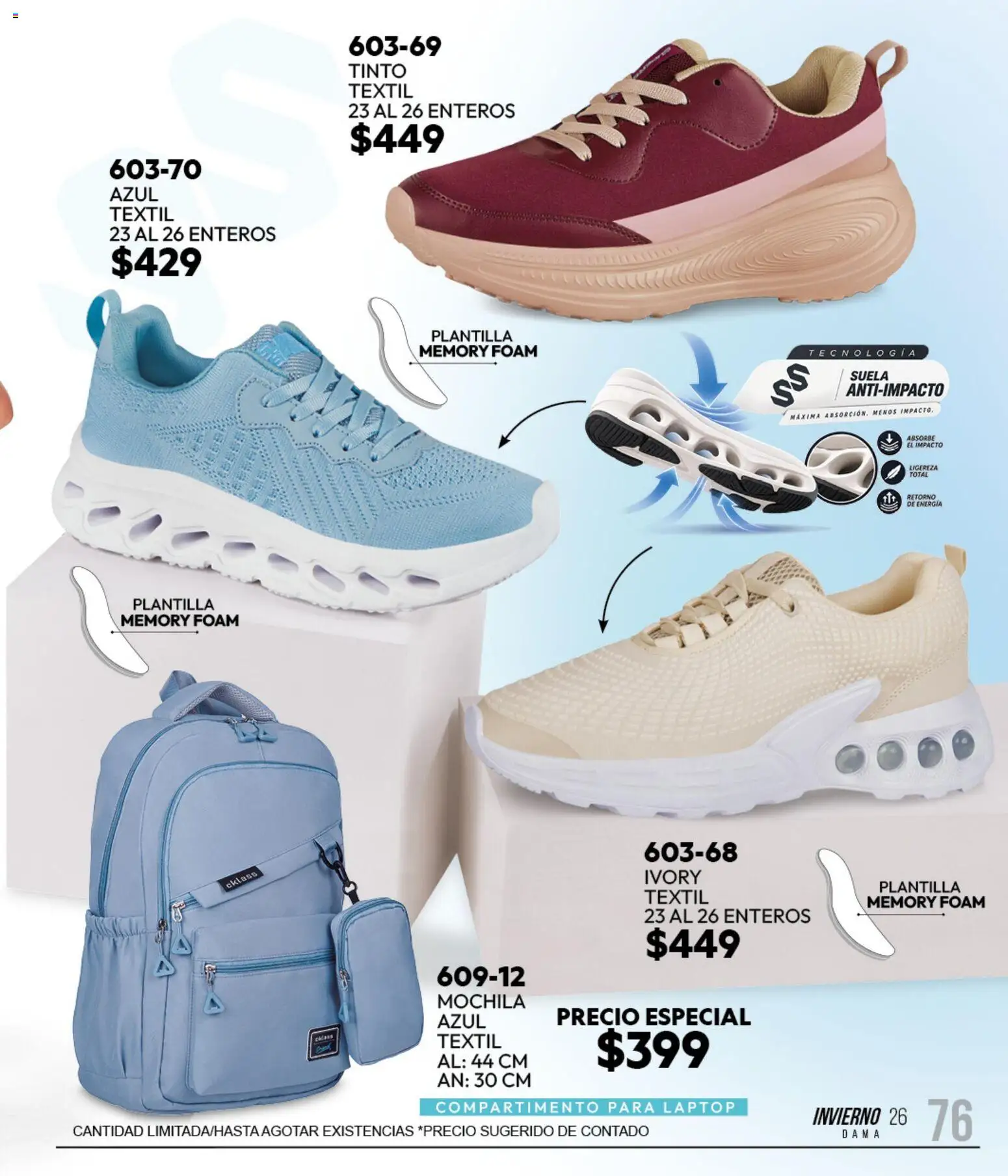 Vista previa las ofertas de la tienda Cklass - Cklass catálogo Sportbrands Dama Invierno desde el 11/09/2026 