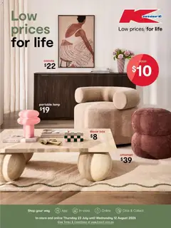 Preview of catalogue Kmart August Living from shop Kmart valid 23/07/2026