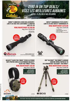Preview of leaflet Weekly flyer / circulaire from shop Cabelas is valid from Apr 09, 2026