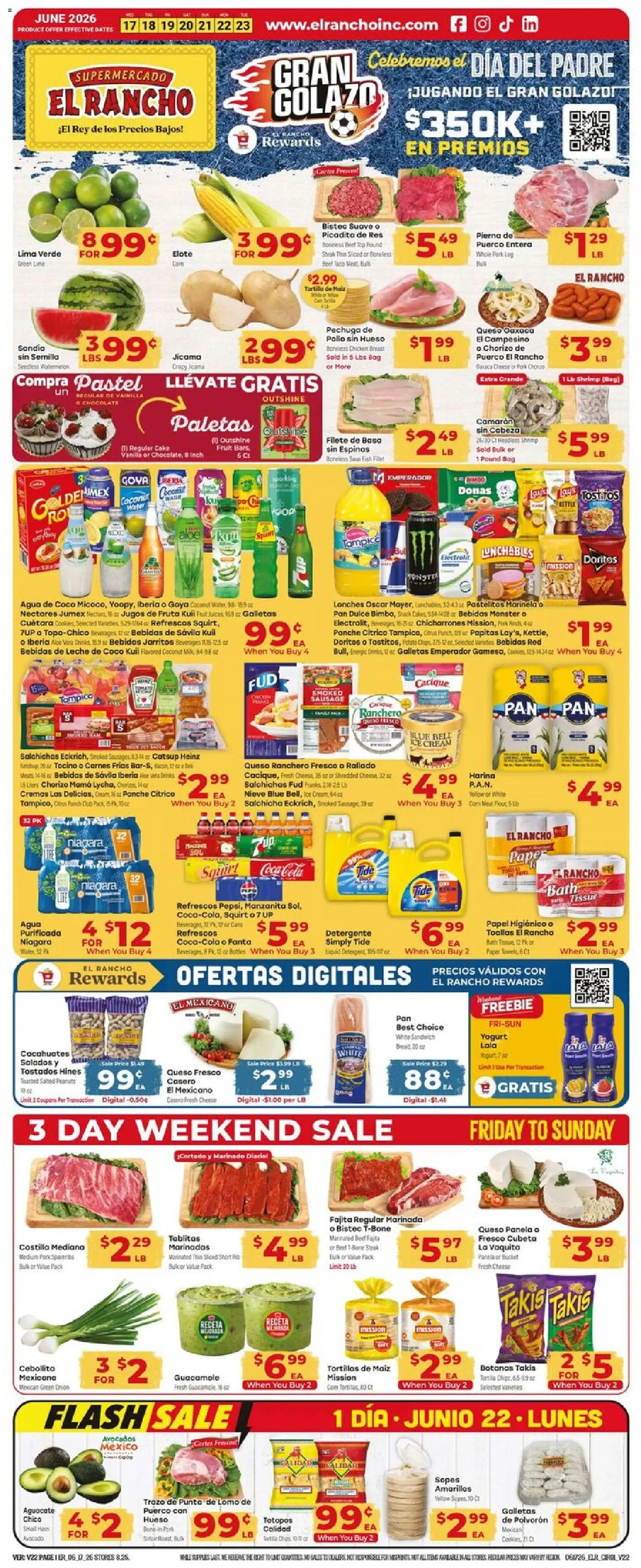 Ad Preview of El Rancho El Rancho Weekly Ad from 06/17/2026