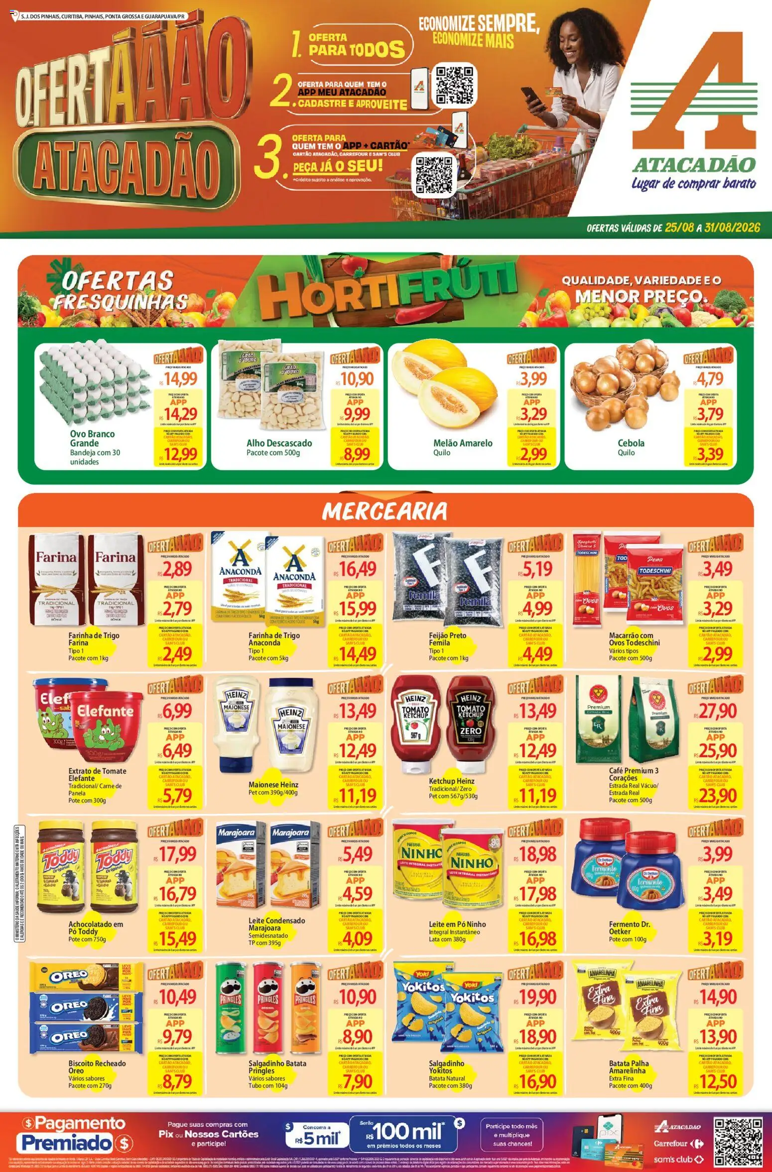 Pré-Visualização do folheto "Atacadão ofertas - PR" da loja Atacadão válido a partir de 25/08/2026