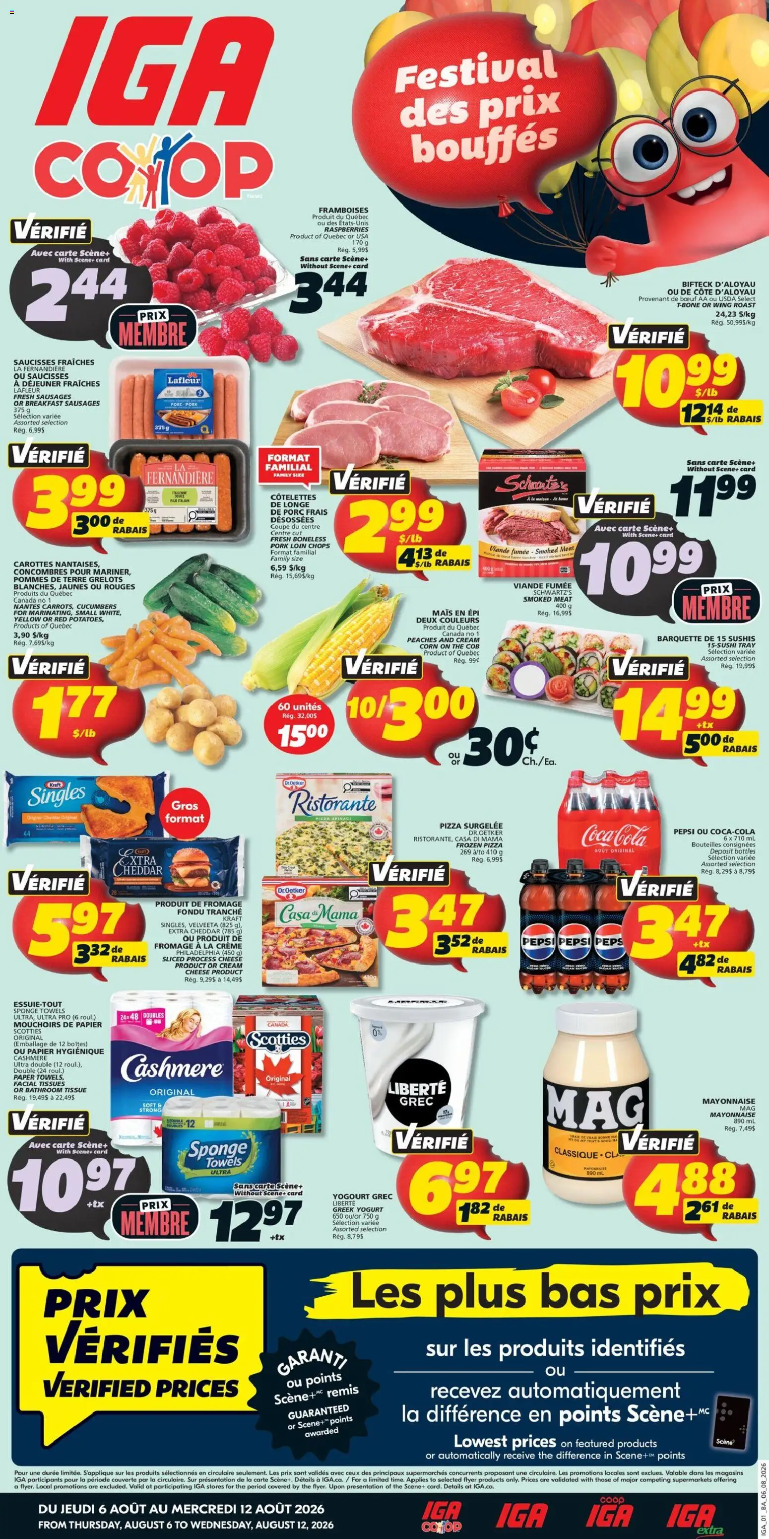 Preview of leaflet IGA weekly flyer / circulaire from shop IGA is valid from Aug 06, 2026