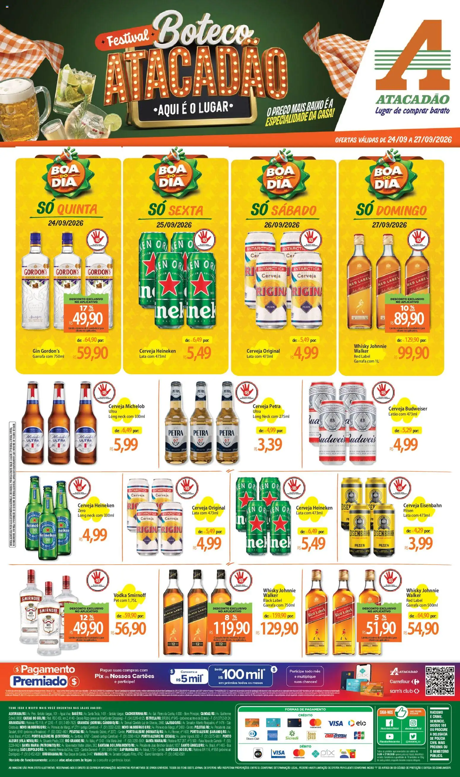 Pré-Visualização do folheto "Atacadão ofertas - RS" da loja Atacadão válido a partir de 24/09/2026