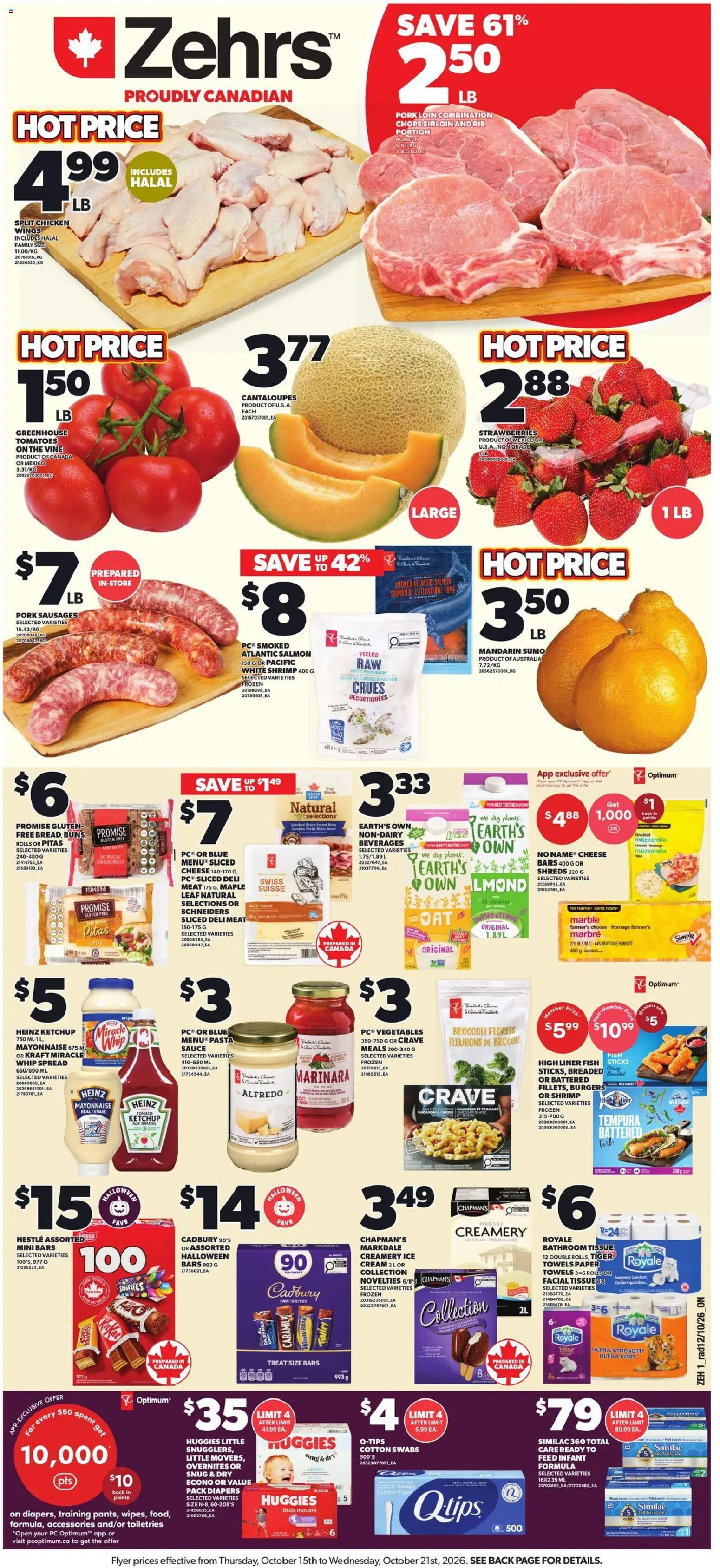 Preview of leaflet Zehrs weekly flyer / circulaire from shop Zehrs is valid from Oct 15, 2026