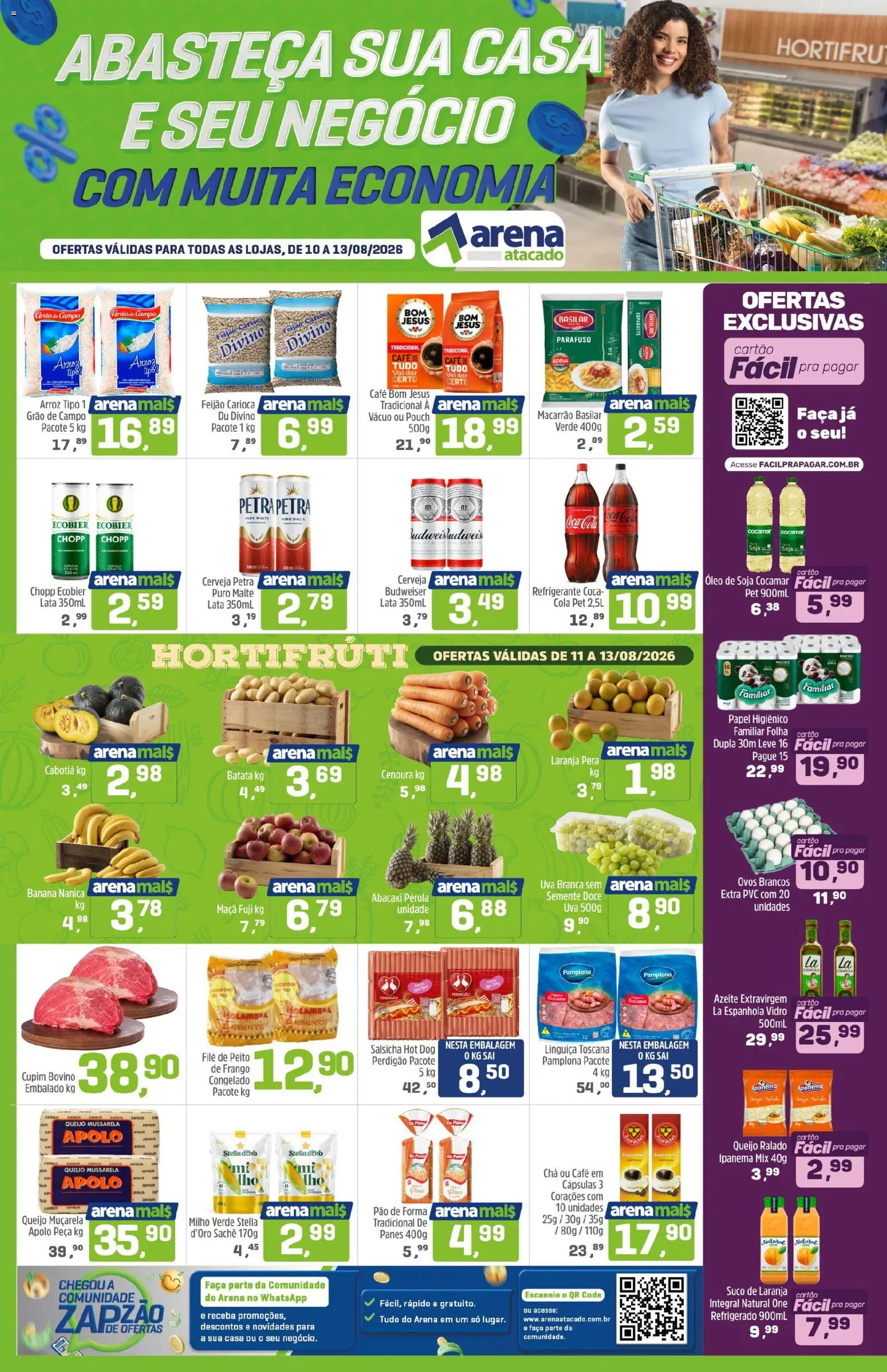 Pré-Visualização do folheto "Arena Atacado - Ofertas da semana" da loja Arena Atacado válido a partir de 10/08/2026