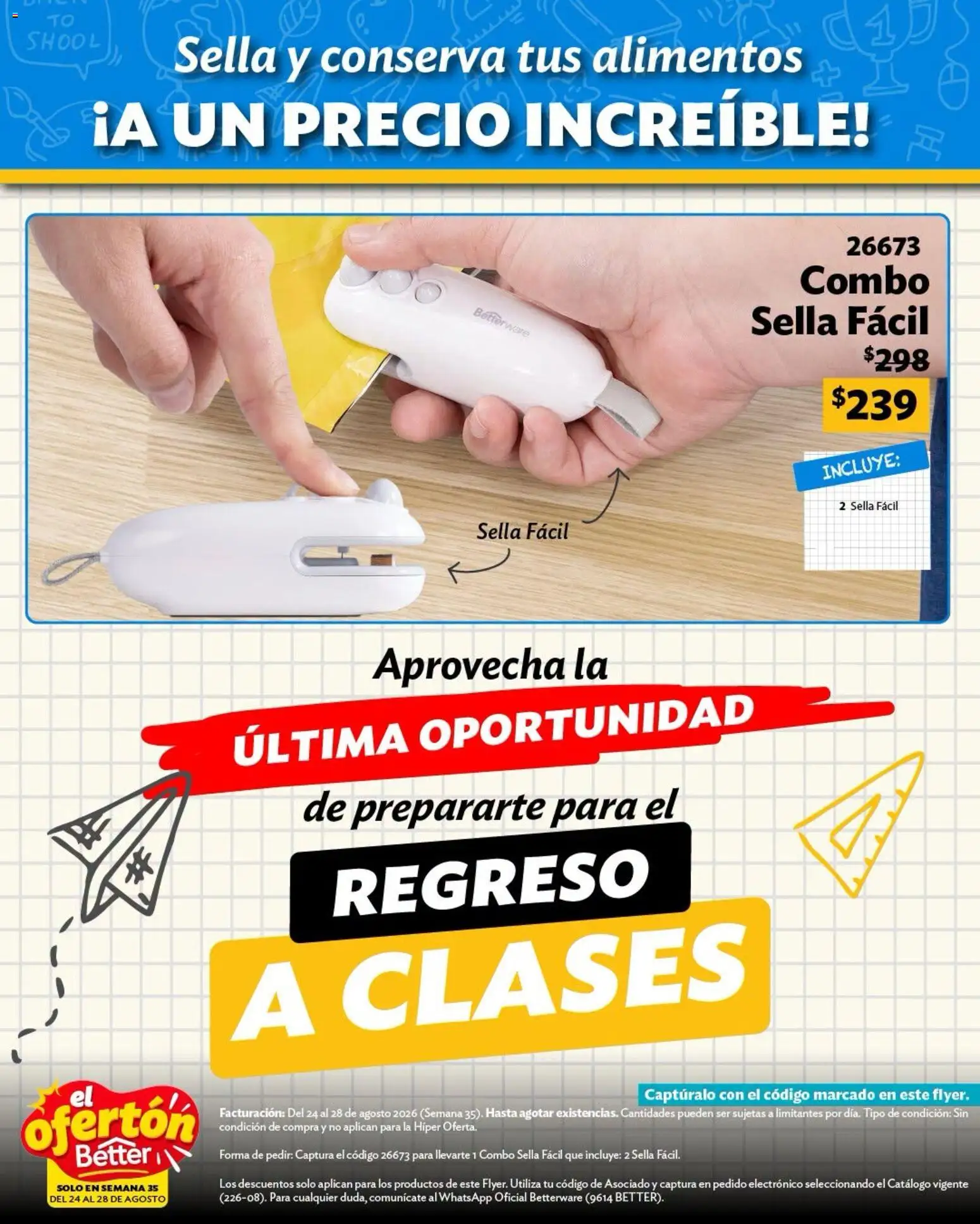 Vista previa las ofertas de la tienda Betterware - Betterware catálogo El Ofertón desde el 24/08/2026 