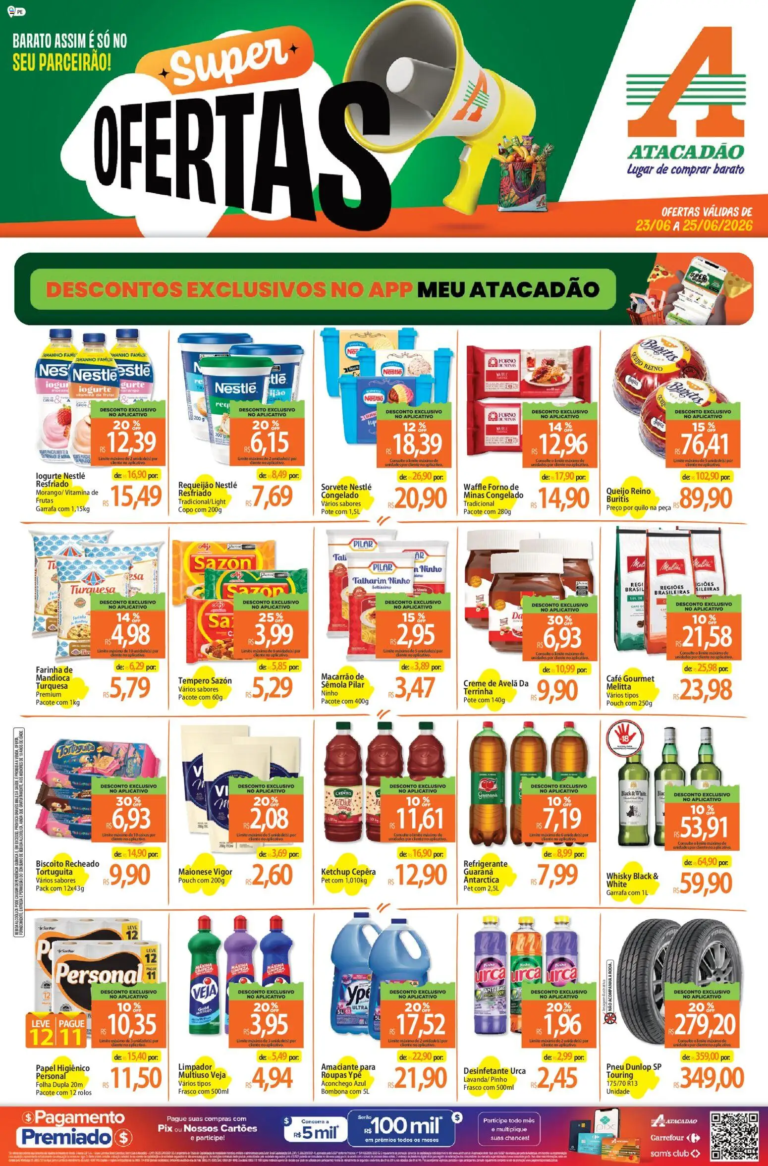Pré-Visualização do folheto "Atacadão ofertas - PE" da loja Atacadão válido a partir de 23/06/2026