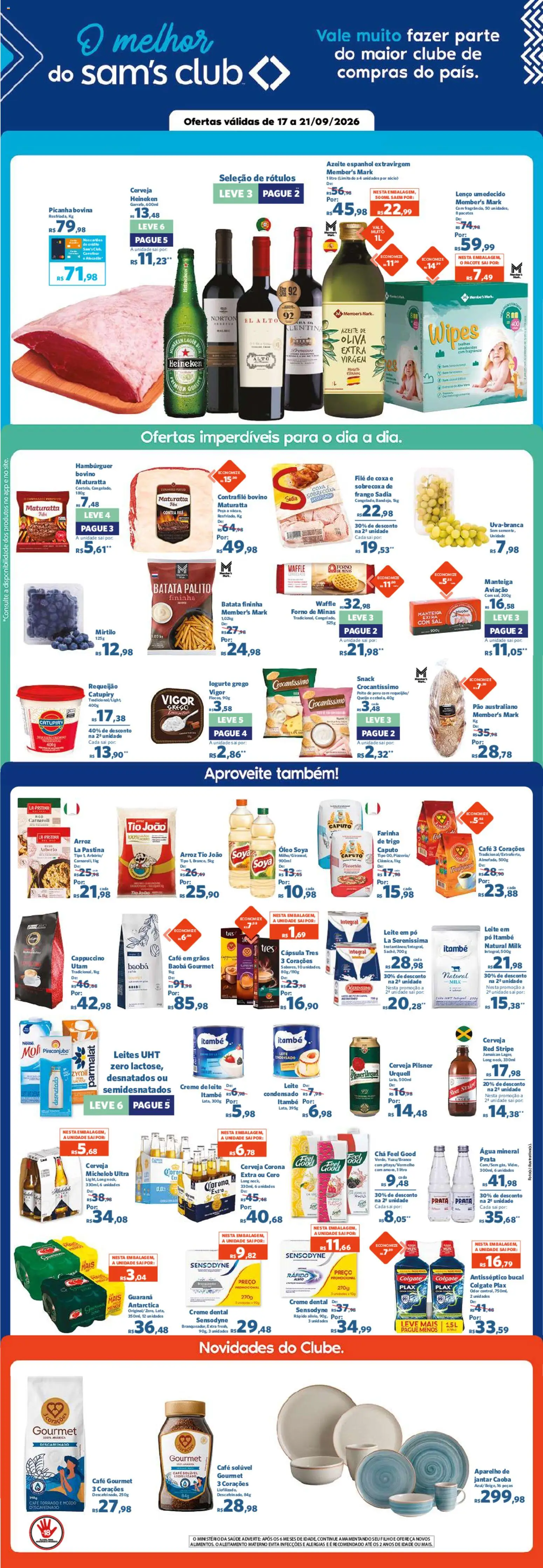 Pré-Visualização do folheto "Sam's Club - Ofertas da semana" da loja Sam's Club válido a partir de 17/09/2026