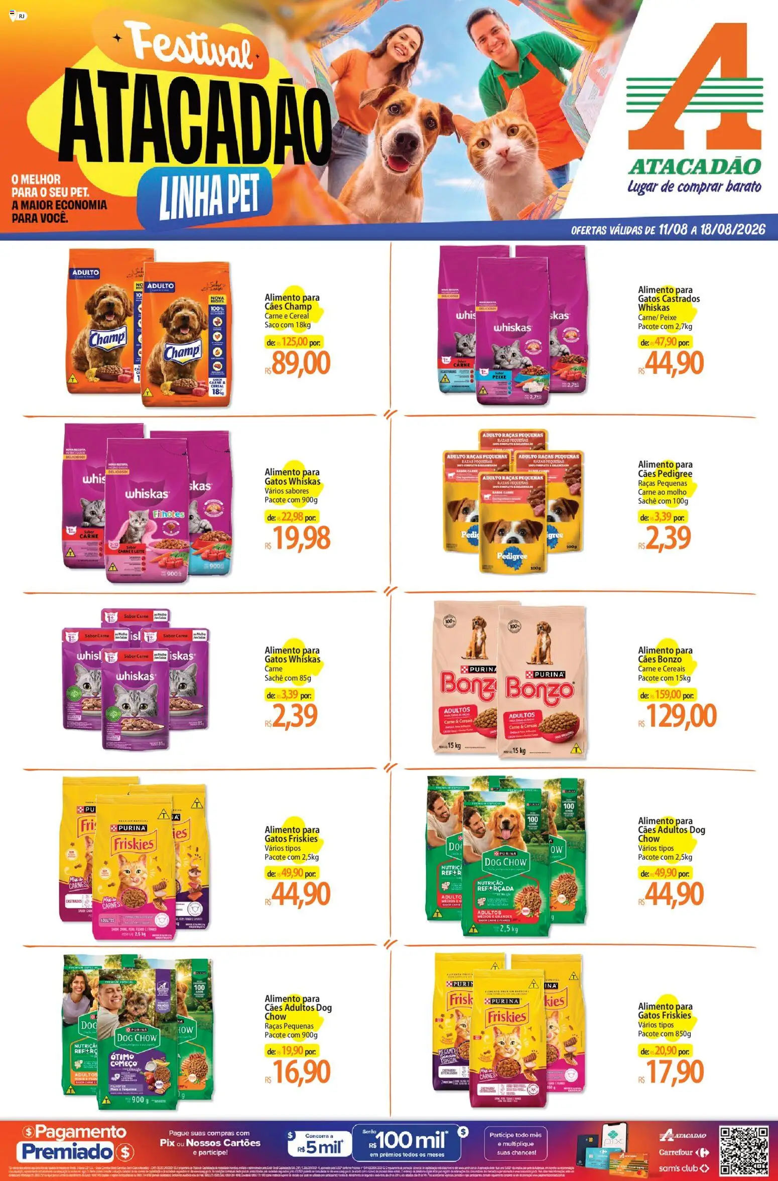 Pré-Visualização do folheto "Atacadão ofertas - RJ" da loja Atacadão válido a partir de 11/08/2026 - Peixe, Leite, Carne, Cereais