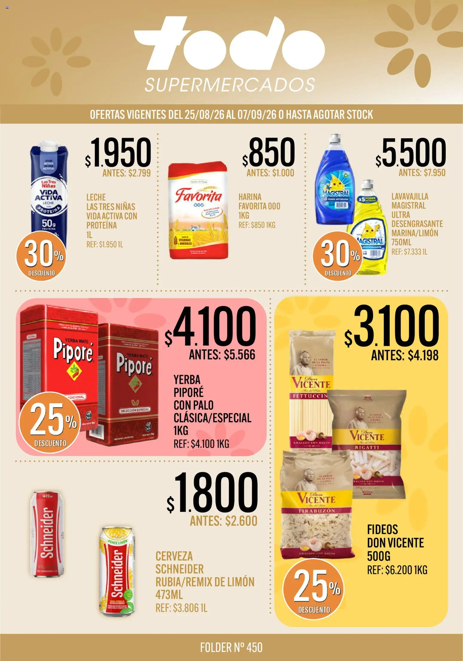 Vista previa del folleto de la tienda Supermercados TODO válido desde el 25/08/2026 