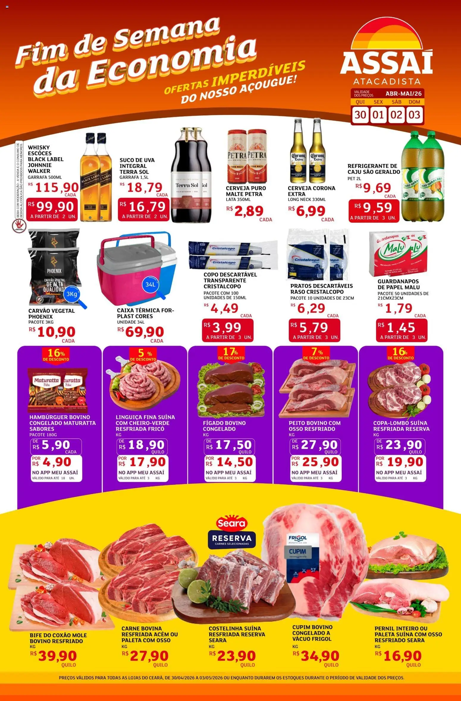 Pré-Visualização do folheto "Assaí Atacadista ofertas - CE" da loja Assaí Atacadista válido a partir de 30/04/2026