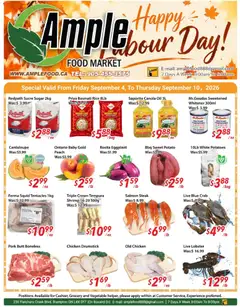 Preview of leaflet Ample Food Market weekly flyer Brampton from shop Ample Food Market is valid from Sep 04, 2026