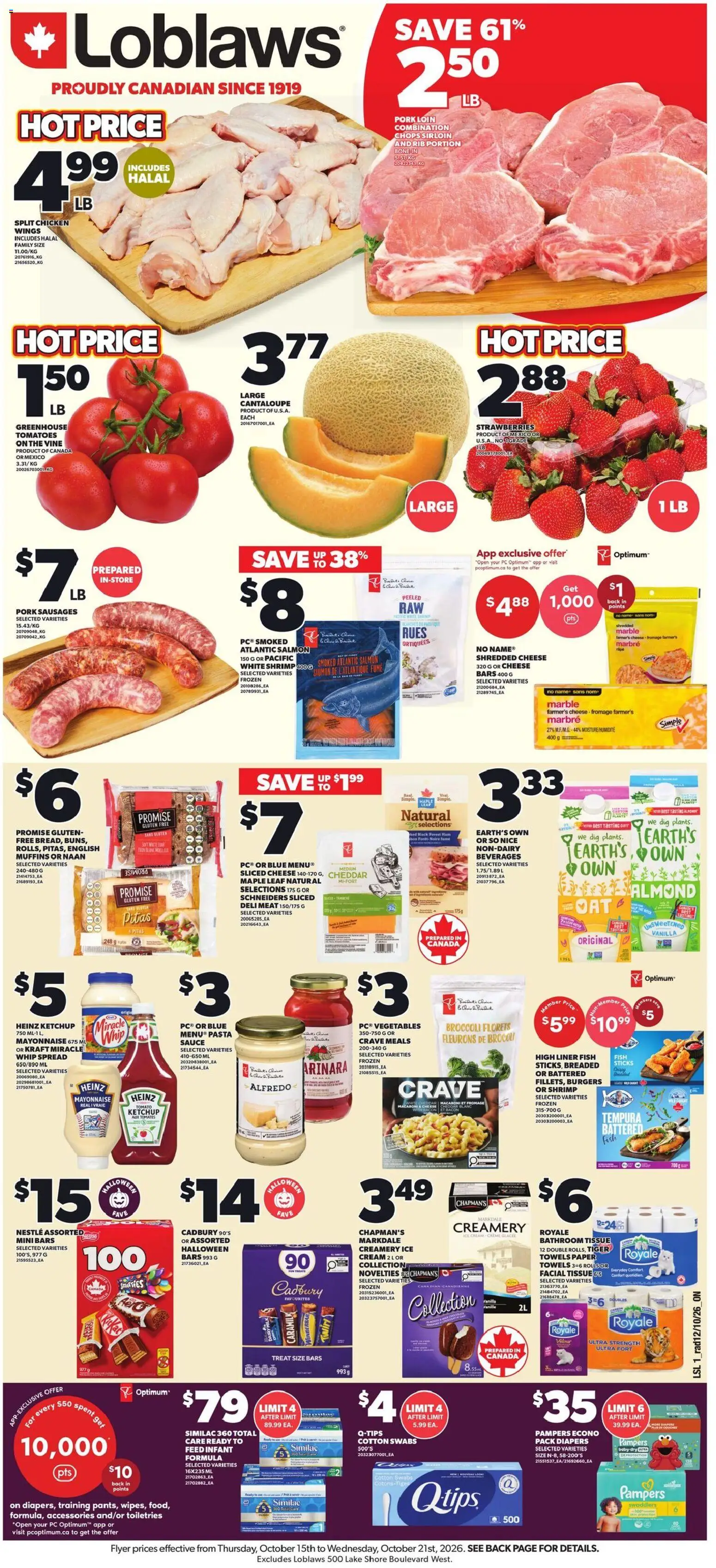 Preview of leaflet Loblaws weekly flyer / circulaire from shop Loblaws is valid from Oct 15, 2026