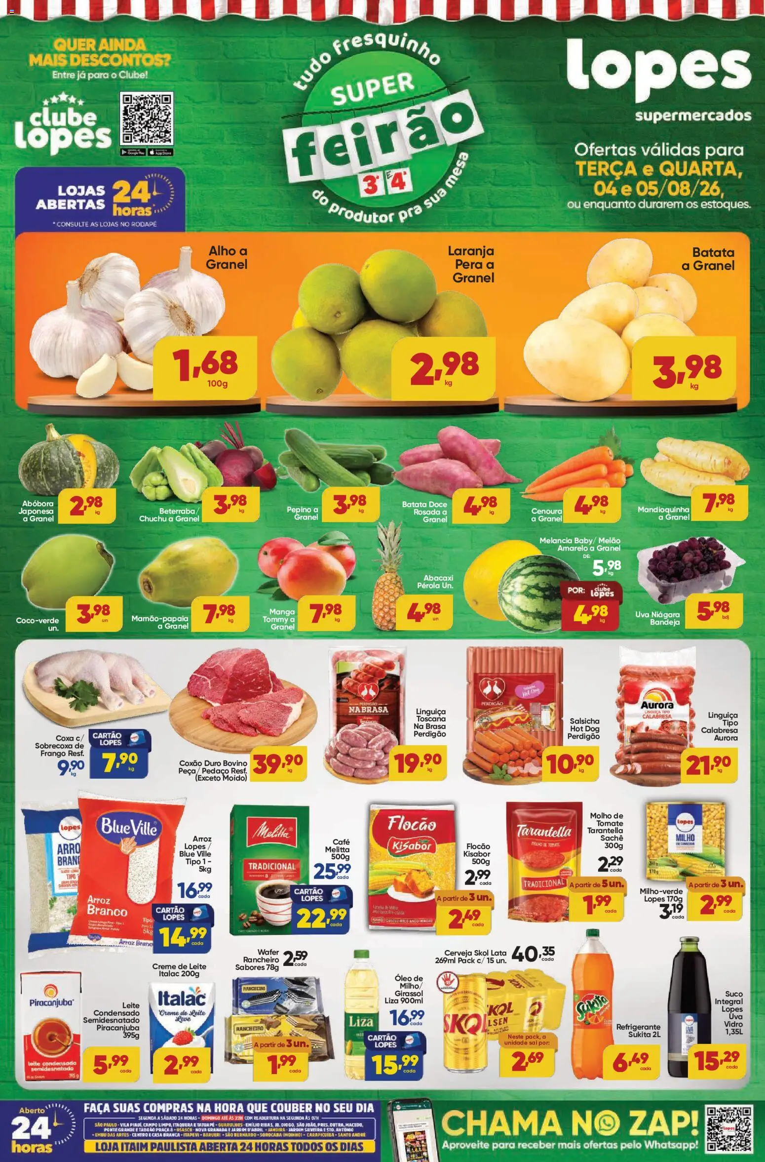 Pré-Visualização do folheto "Lopes Supermercados - Ofertas da semana" da loja Lopes Supermercados válido a partir de 04/08/2026