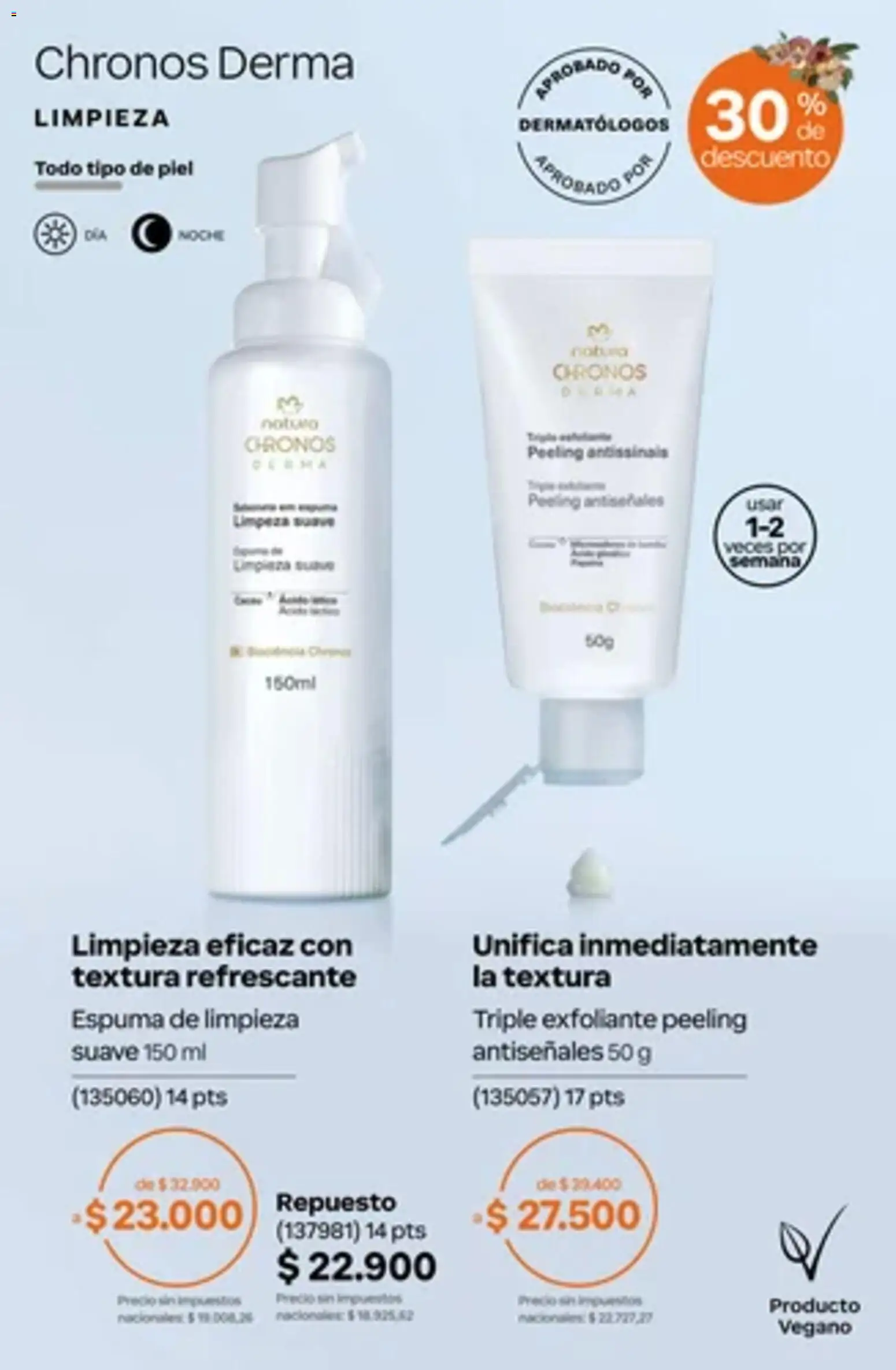 Vista previa del folleto de la tienda Natura válido desde el 01/10/2026 - Espuma, Exfoliante