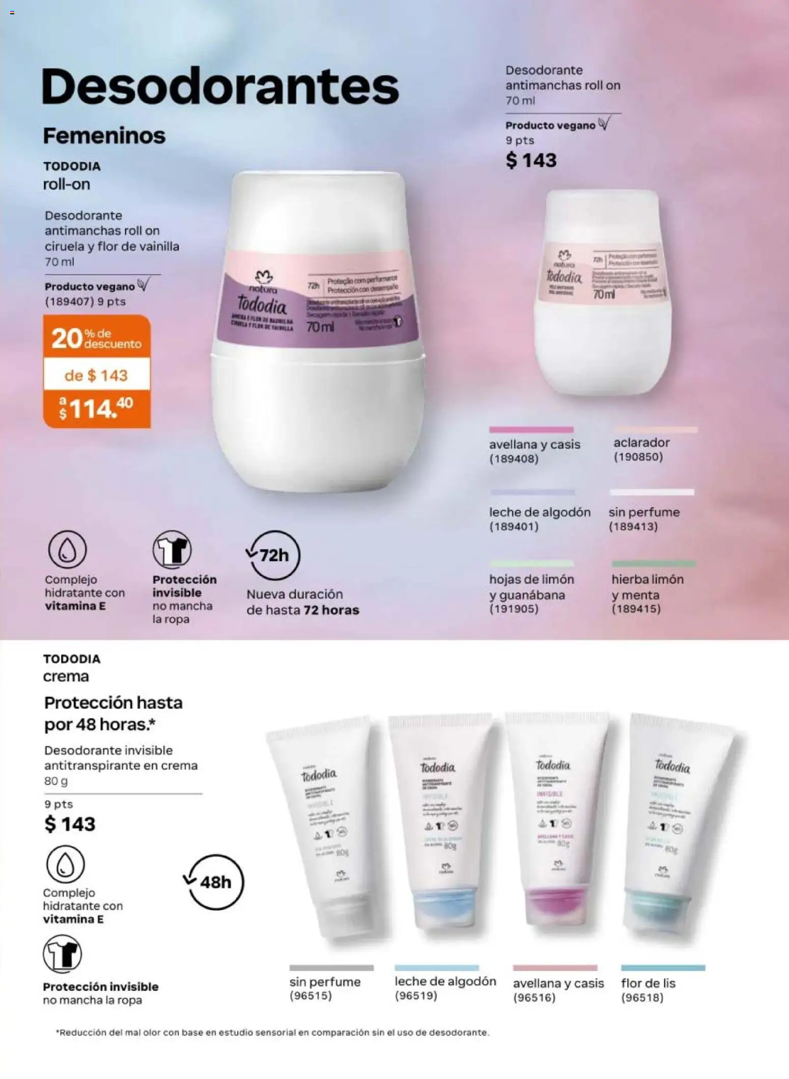 Vista previa las ofertas de la tienda Natura - Natura campaña 6 2026 desde el 02/04/2026 - Perfume, Ropa, Limón, Leche, Desodorante, Crema, Vainilla, Algodón