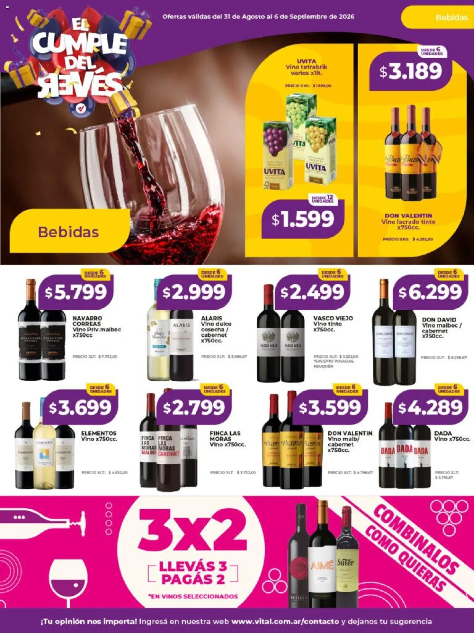Vista previa del folleto de la tienda Vital válido desde el 31/08/2026 