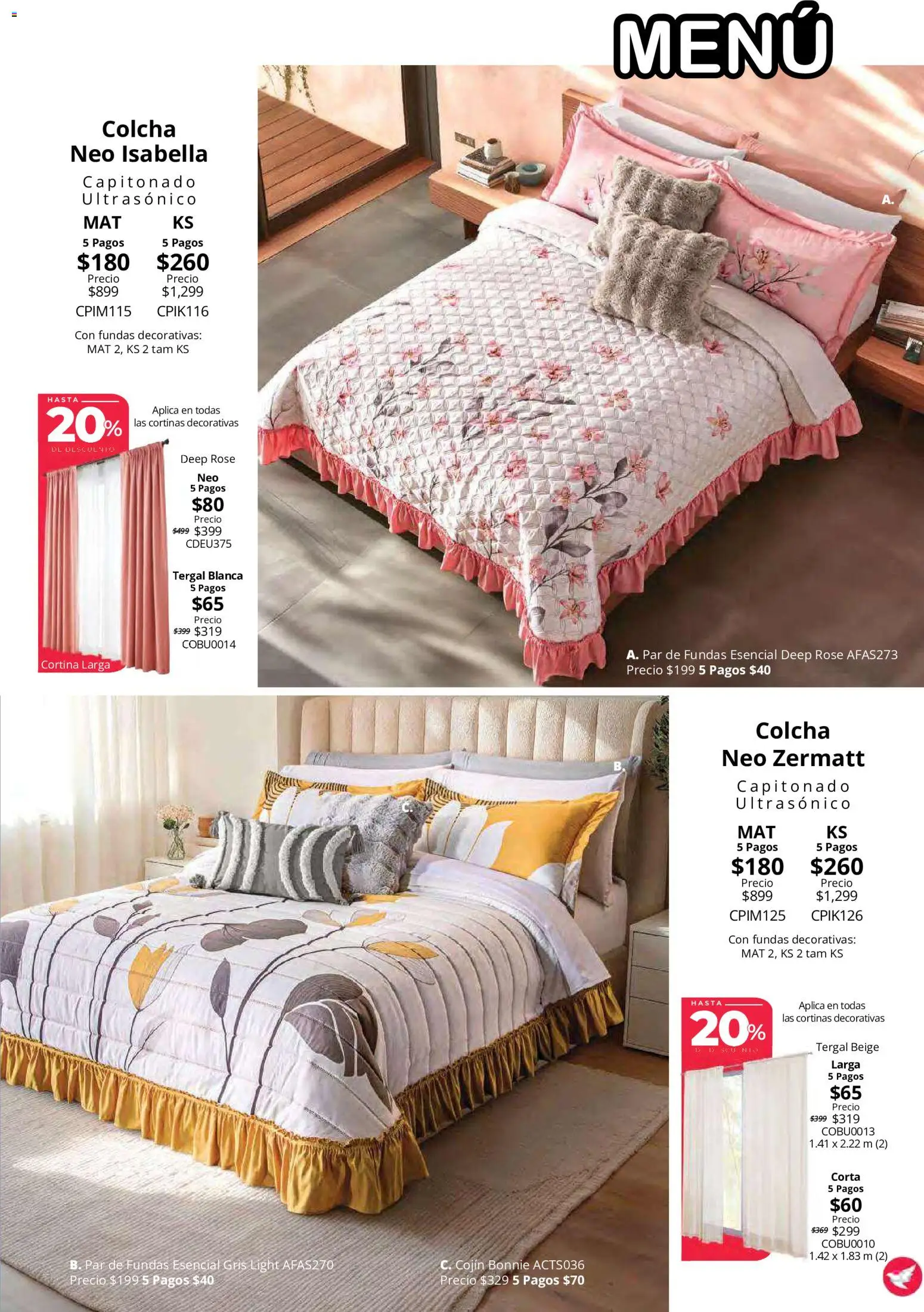 Vista previa las ofertas de la tienda Colchas Concord - Colchas Concord catálogo desde el 15/10/2026 