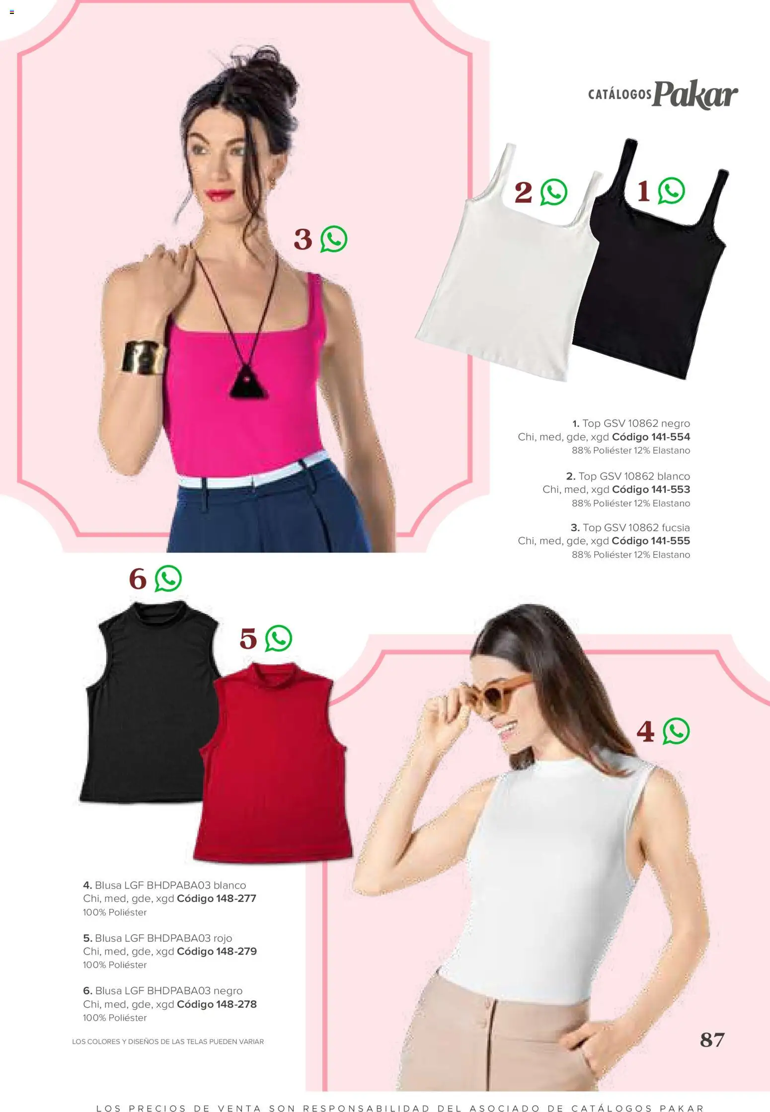 Vista previa las ofertas de la tienda SC Pakar - SC Pakar catálogo Ropa desde el 31/07/2026 