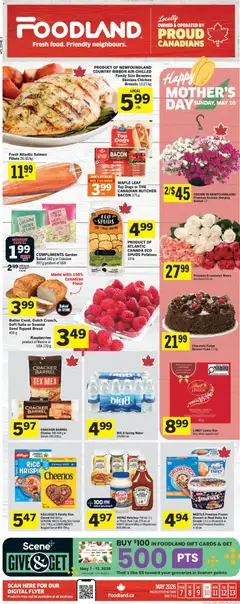 Un aperçu du dépliant Foodland weekly flyer / circulaire du magasin Foodland est valide à partir 7 mai 2026