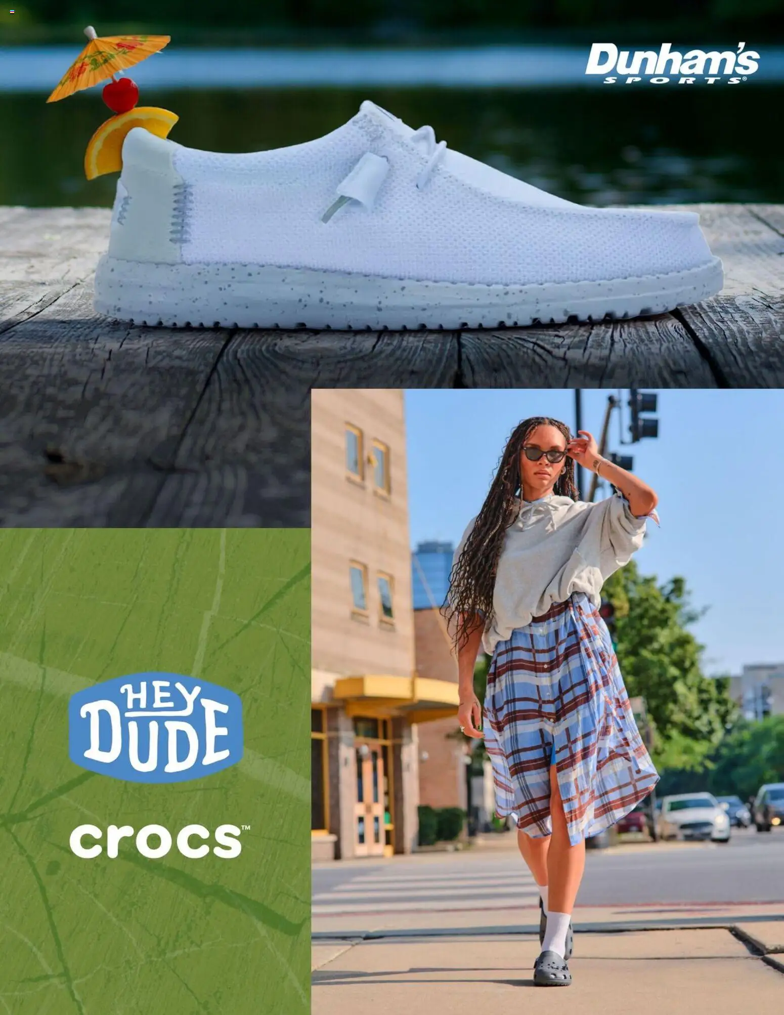 Ad Preview of Dunham's Sports Dunham's Sports HeyDude & Crocs Guide from 04/30/2026