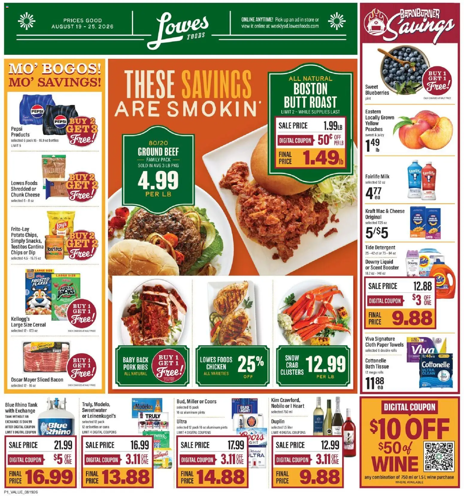 Ad Preview of Lowes Foods Lowes Foods Weekly Ad from 08/19/2026