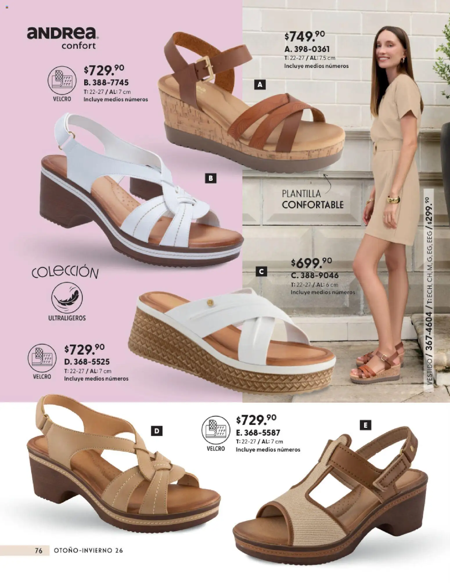 Vista previa las ofertas de la tienda Andrea - Andrea catálogo Calzado Confort desde el 23/08/2026 
