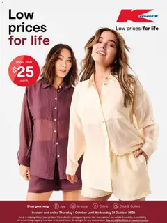 Preview of catalogue Kmart catalogue Low Prices For Life from shop Kmart valid 01/10/2026