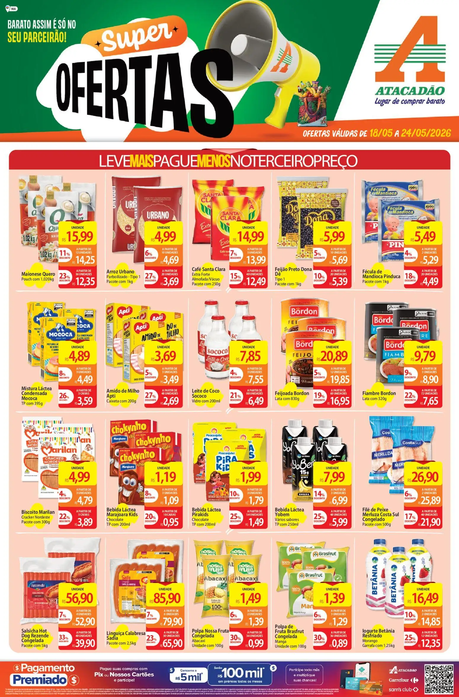 Pré-Visualização do folheto "Atacadão ofertas - MA" da loja Atacadão válido a partir de 18/05/2026