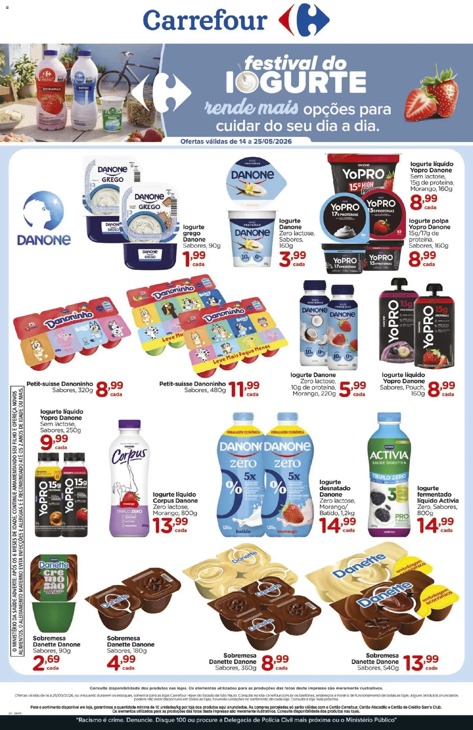 Pré-Visualização do folheto "Carrefour ofertas Iogurte" da loja Carrefour válido a partir de 14/05/2026