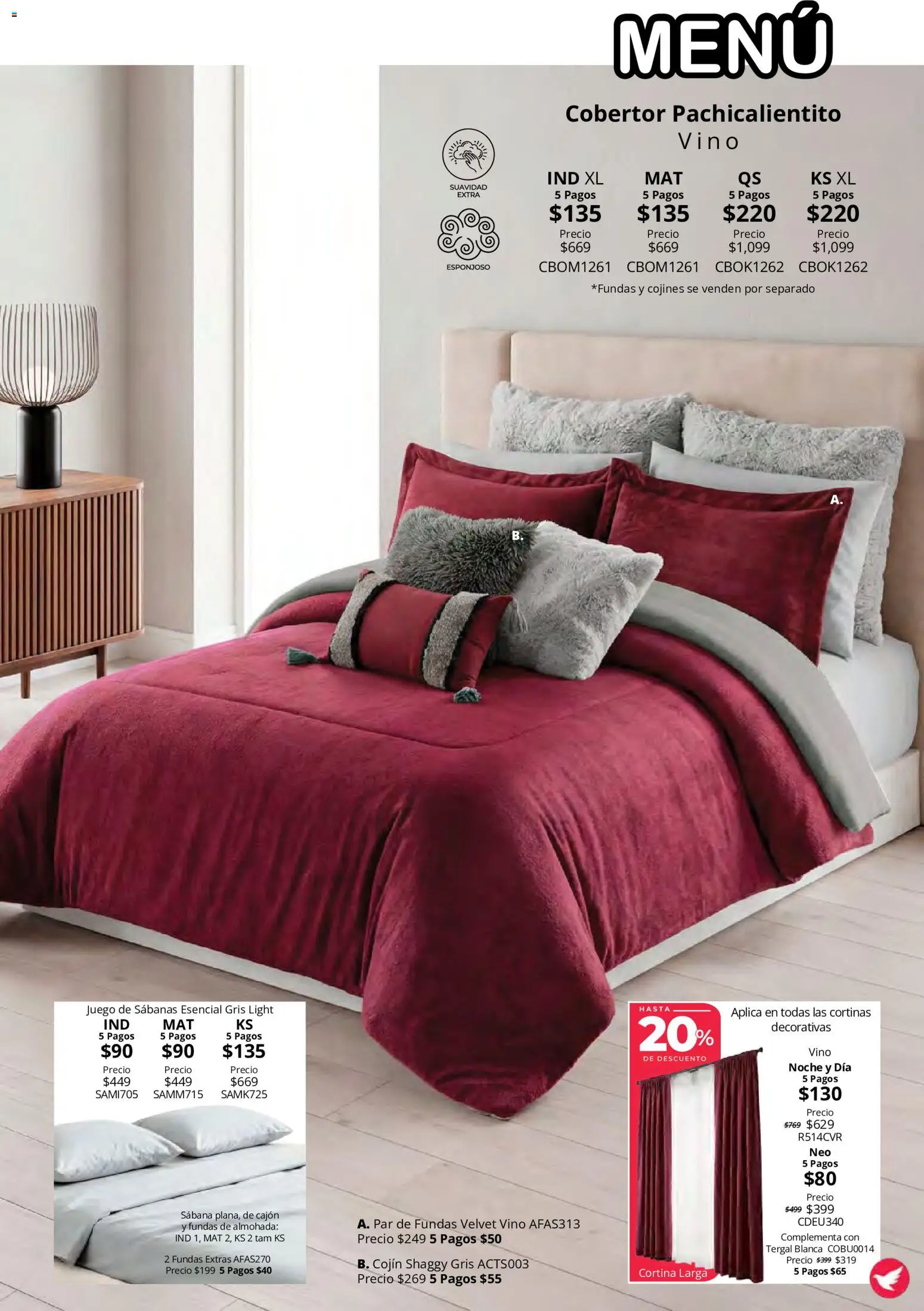 Vista previa las ofertas de la tienda Colchas Concord - Colchas Concord catálogo Colección Cobertor Calor de Hogar desde el 15/10/2026 