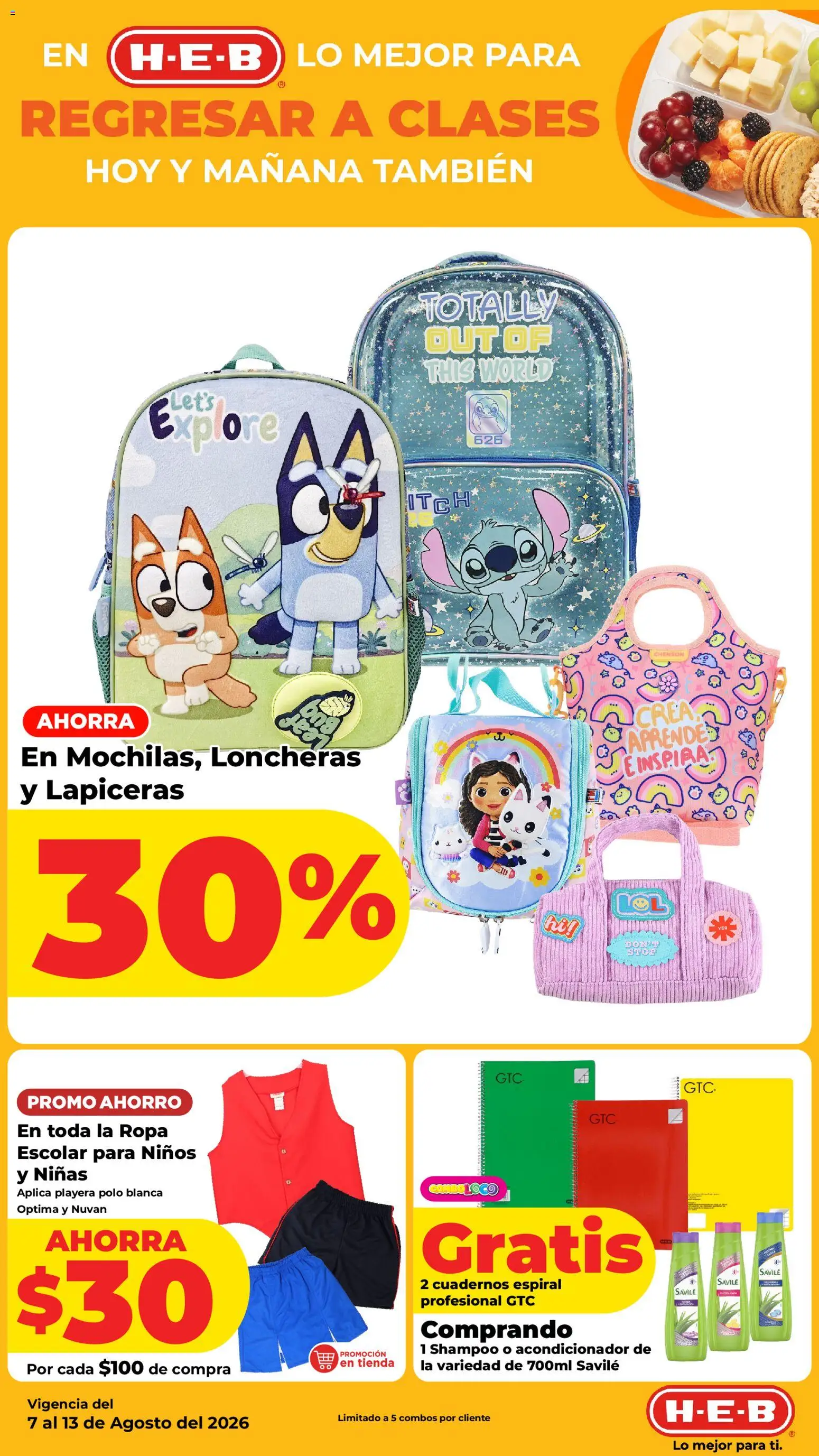 Vista previa las ofertas de la tienda H-E-B - H-E-B folleto desde el 07/08/2026 