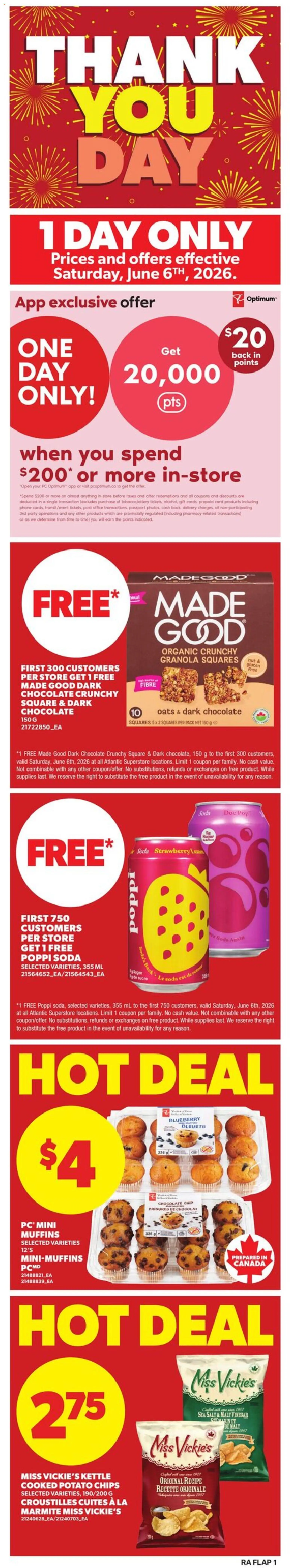 Preview of leaflet Atlantic Superstore weekly flyer - PE from shop Atlantic Superstore is valid from Jun 04, 2026