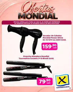 Pré-Visualização do folheto "X Supermercados ofertas Mondial" da loja X Supermercados válido a partir de 04/09/2026