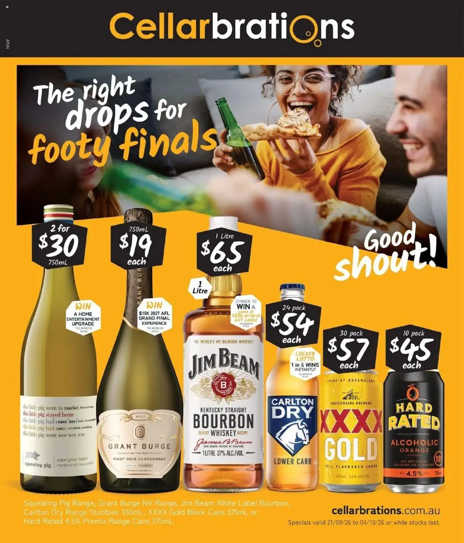 Preview of catalogue Cellarbrations catalogue Murrumbateman from shop Cellarbrations valid 21/09/2026 - Jim Beam, Bourbon, Whiskey
