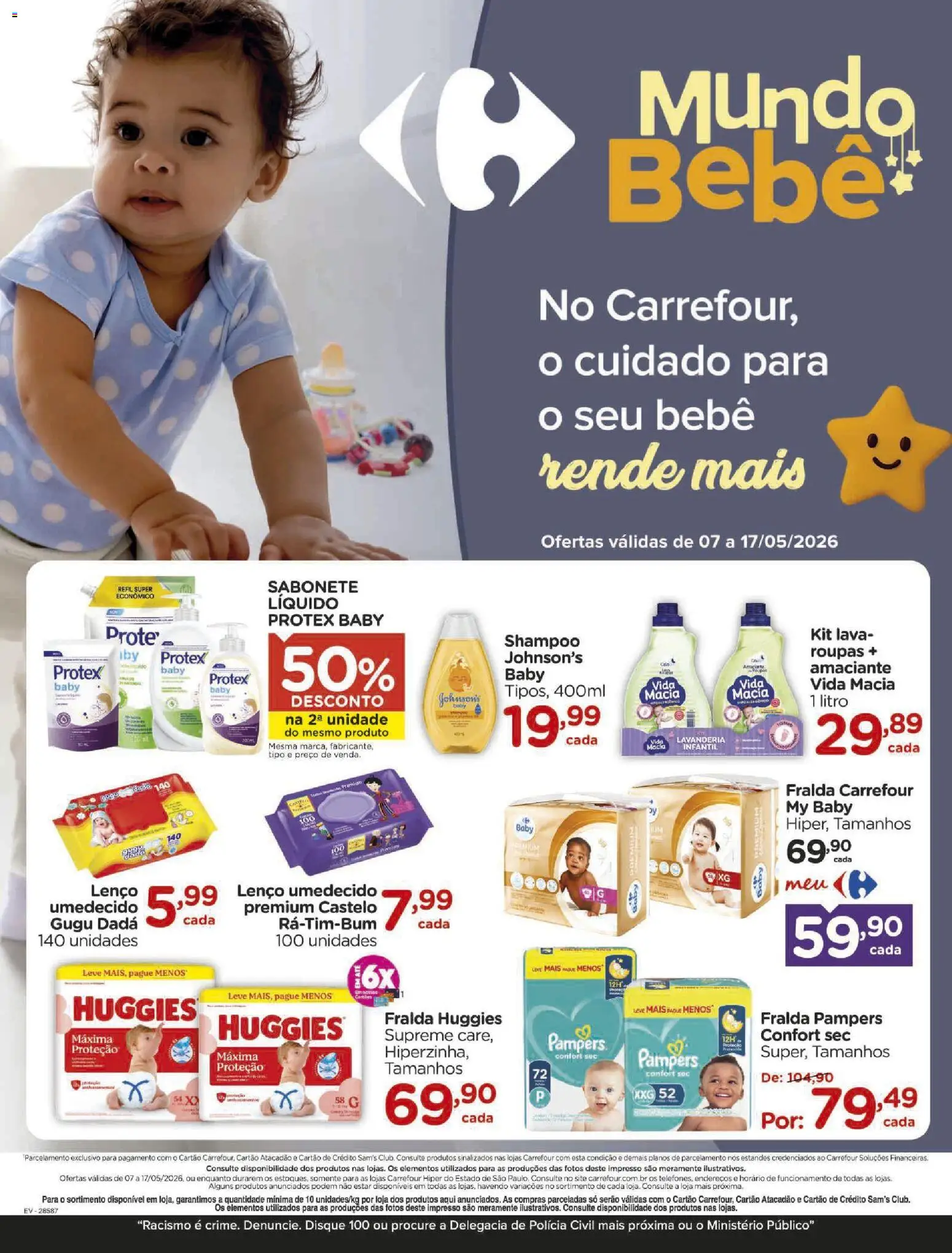Pré-Visualização do folheto "Carrefour ofertas Bebê" da loja Carrefour válido a partir de 07/05/2026
